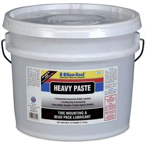 Ken Tool Heavy Duty Tire Mounting Lubricant (25 Lb) - Professional Tire Installation Paste for Trucks, Tractors & Heavy Equipment - Ideal for Tire Shops & Fleet Maintenance