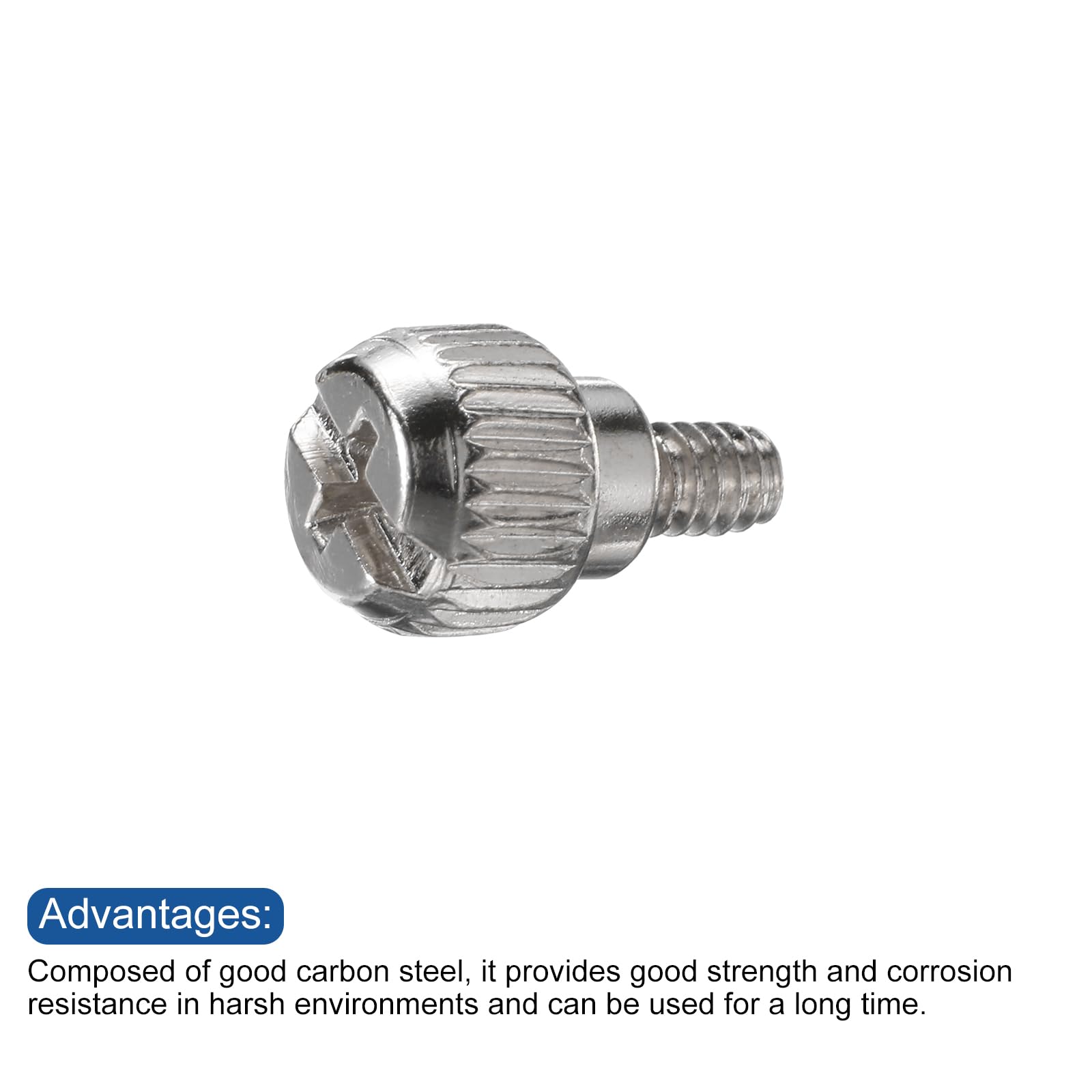 20pcs 6#-32 x 5 Thread Silver Computer Case Thumbscrews - Replacement Fasteners for Laptop SSD Hard Drive Repair | PC Building & Maintenance Accessories