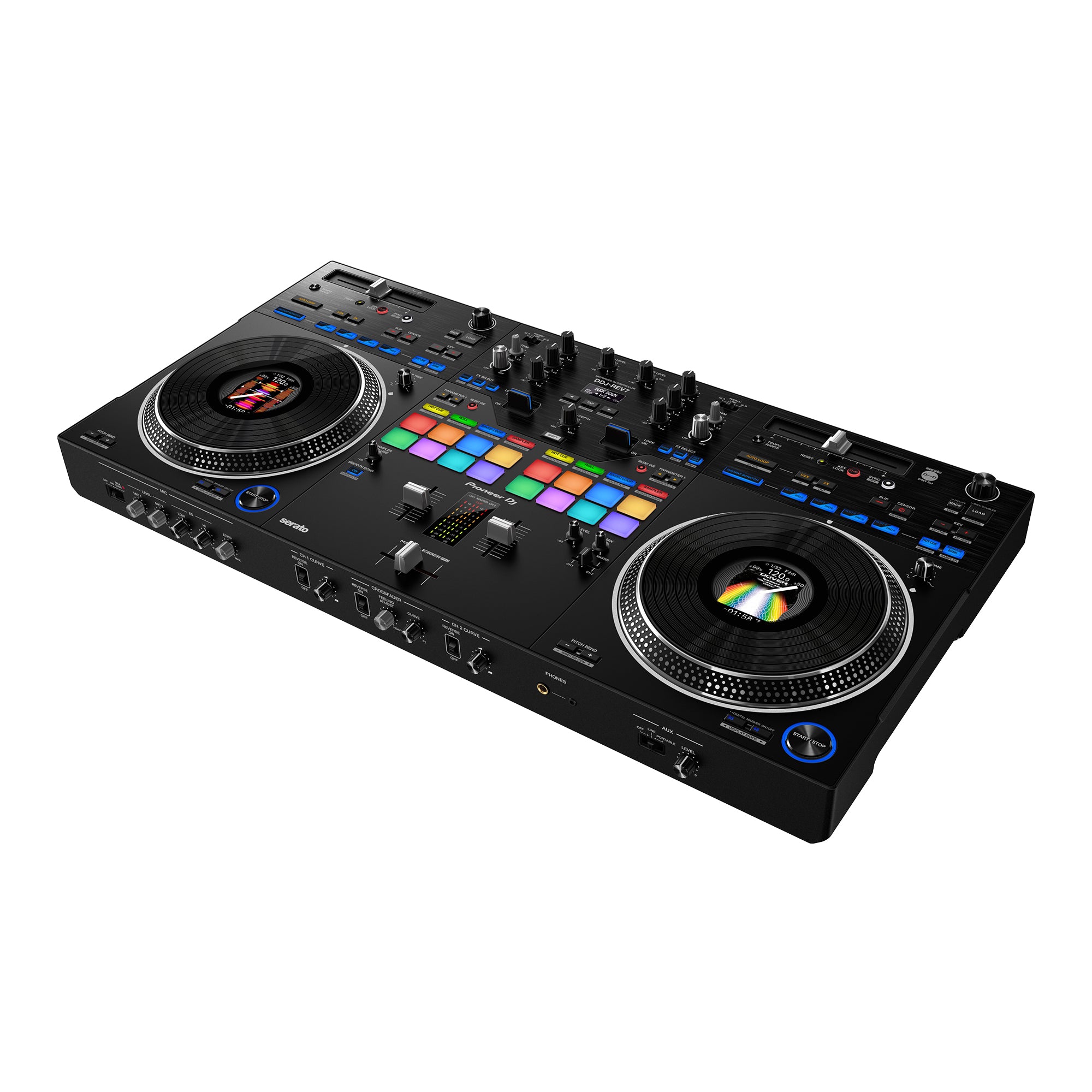 Pioneer DJ DDJ REV7 Professional 2-Channel Scratch DJ Controller for Serato DJ Pro - Perfect for Club Gigs, Home Studios & Live Performances