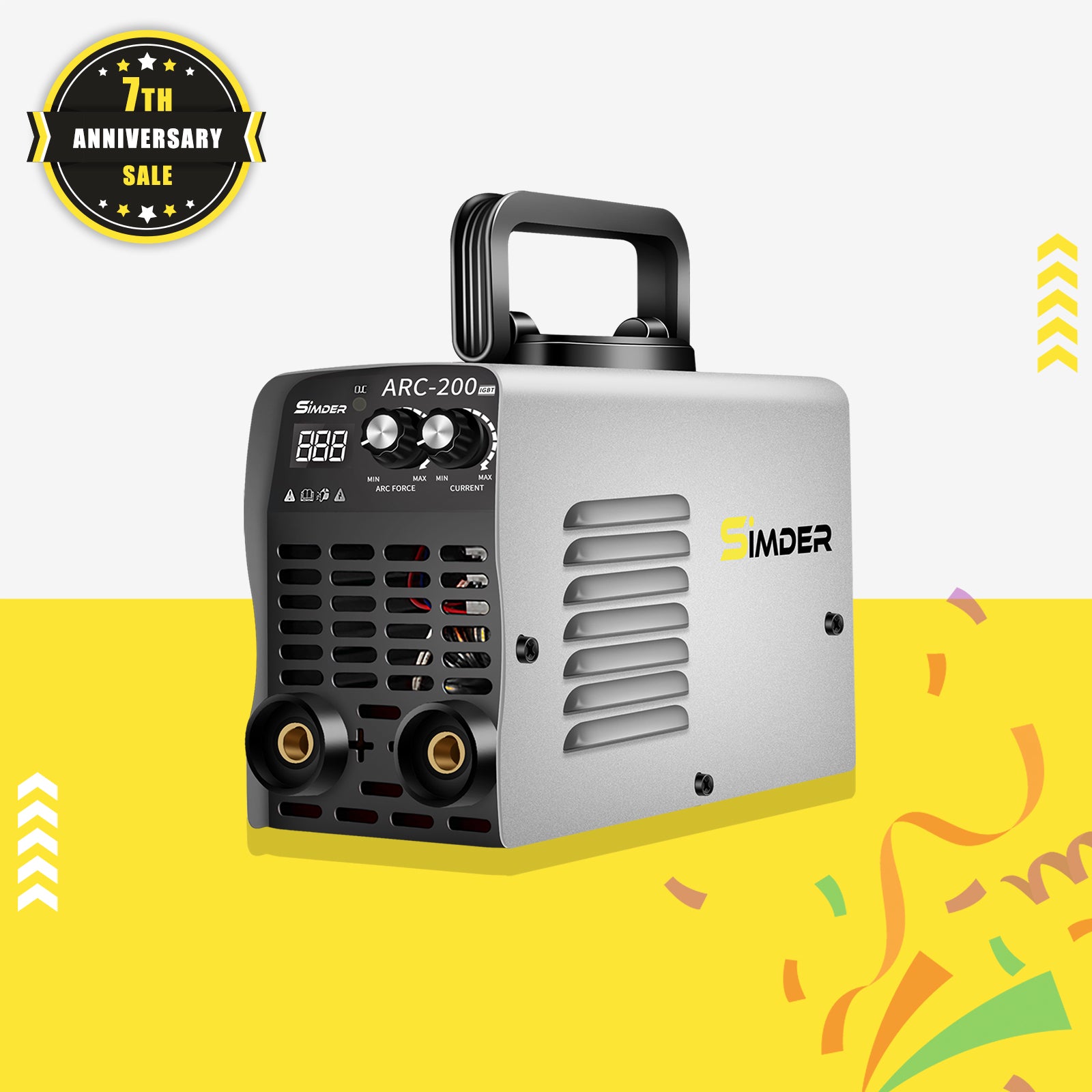 SSimder Mini Stick Welder 110V 220V Dual Voltage 4.98LB Portable IGBT Inverter ARC Welding Machine with Adjustable ARC Force - Works with E6013 E7018 Rods 1/16