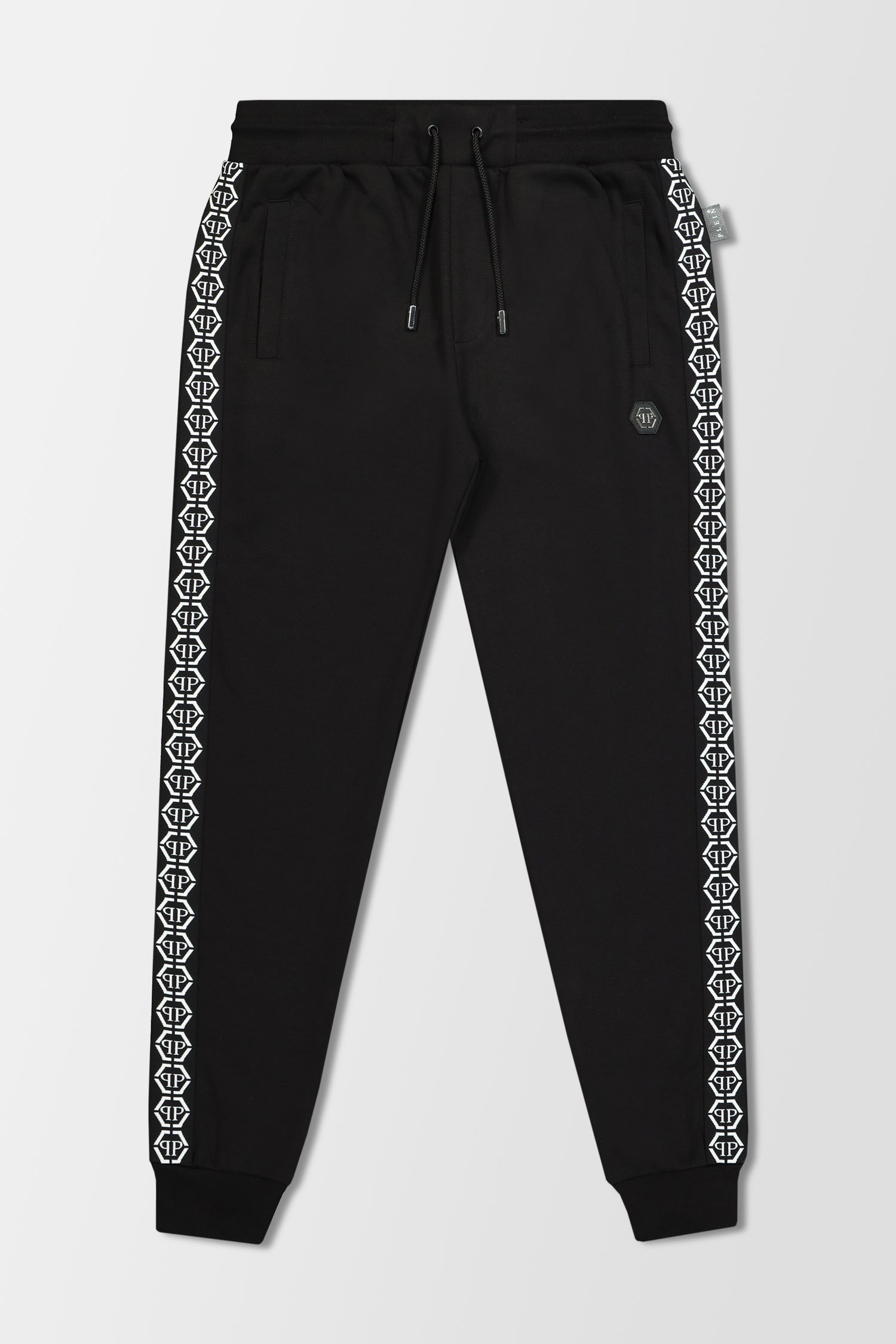 Philipp Plein Black Hexagon Jogging Pants for Men - Stylish & Comfortable Athletic Trousers for Gym, Running & Casual Wear