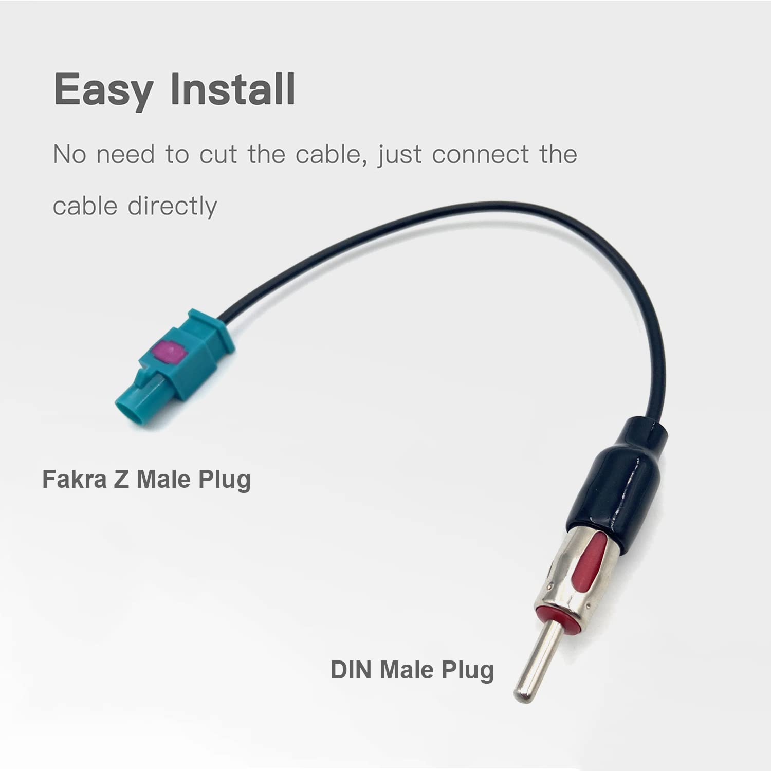 2007-2013 Jeep Wrangler JK/JKU Aftermarket Radio Stereo Antenna Adapter - Compatible with Dodge Chrysler Avenger Caravan Charger Dakota Durango Grand Caravan Journey Magnum Nitro Ram Truck - Plug Replacement for Enhanced FM/AM Reception | Perfect for Car Audio Upgrades & DIY Installations