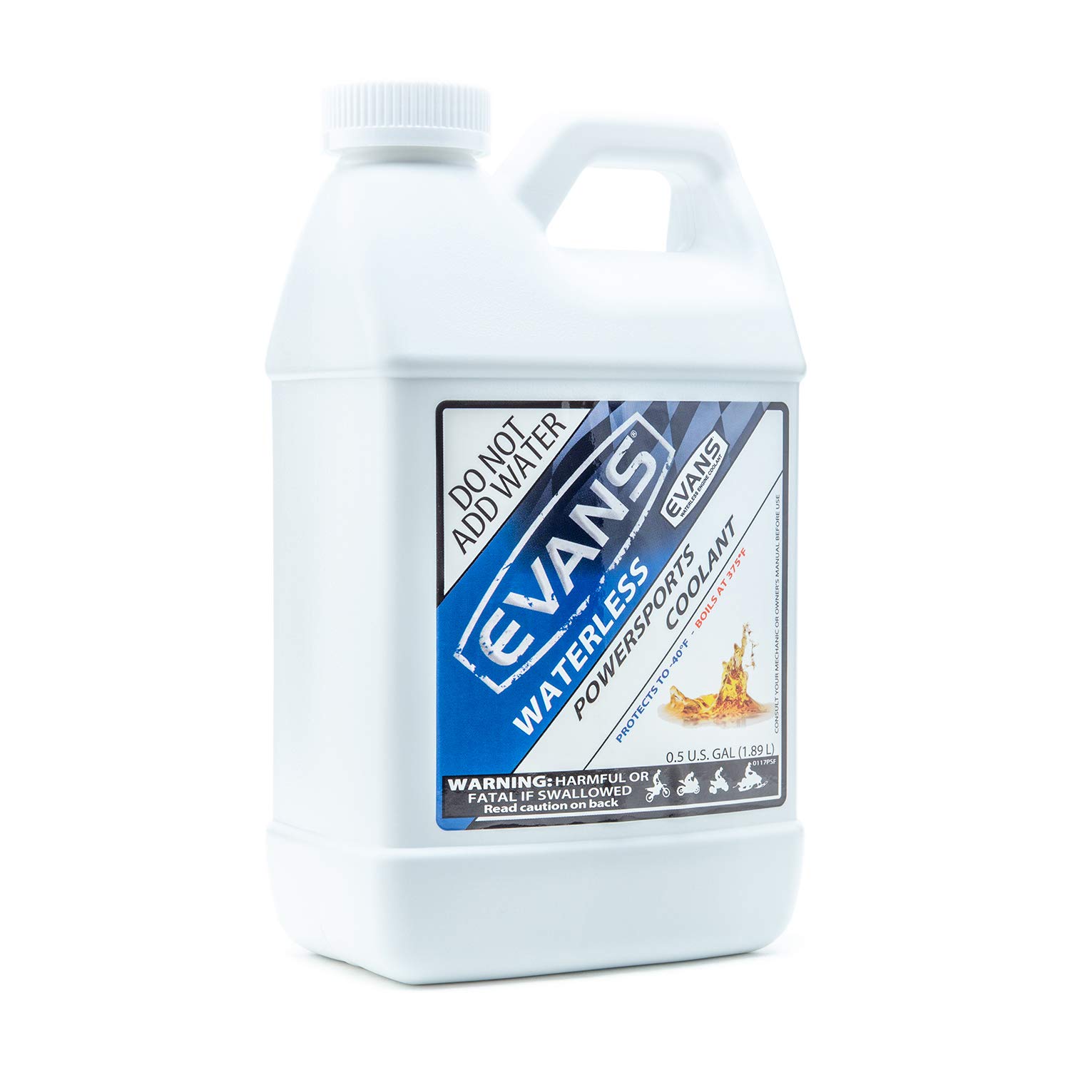 EVANS Coolant Powersports Waterless Engine Coolant - 1 Gallon + Two 1/2 Gallon Bottles Combo Pack - High Performance Coolant for Motorcycles, ATVs, UTVs & Powersports Vehicles - Prevents Overheating & Corrosion