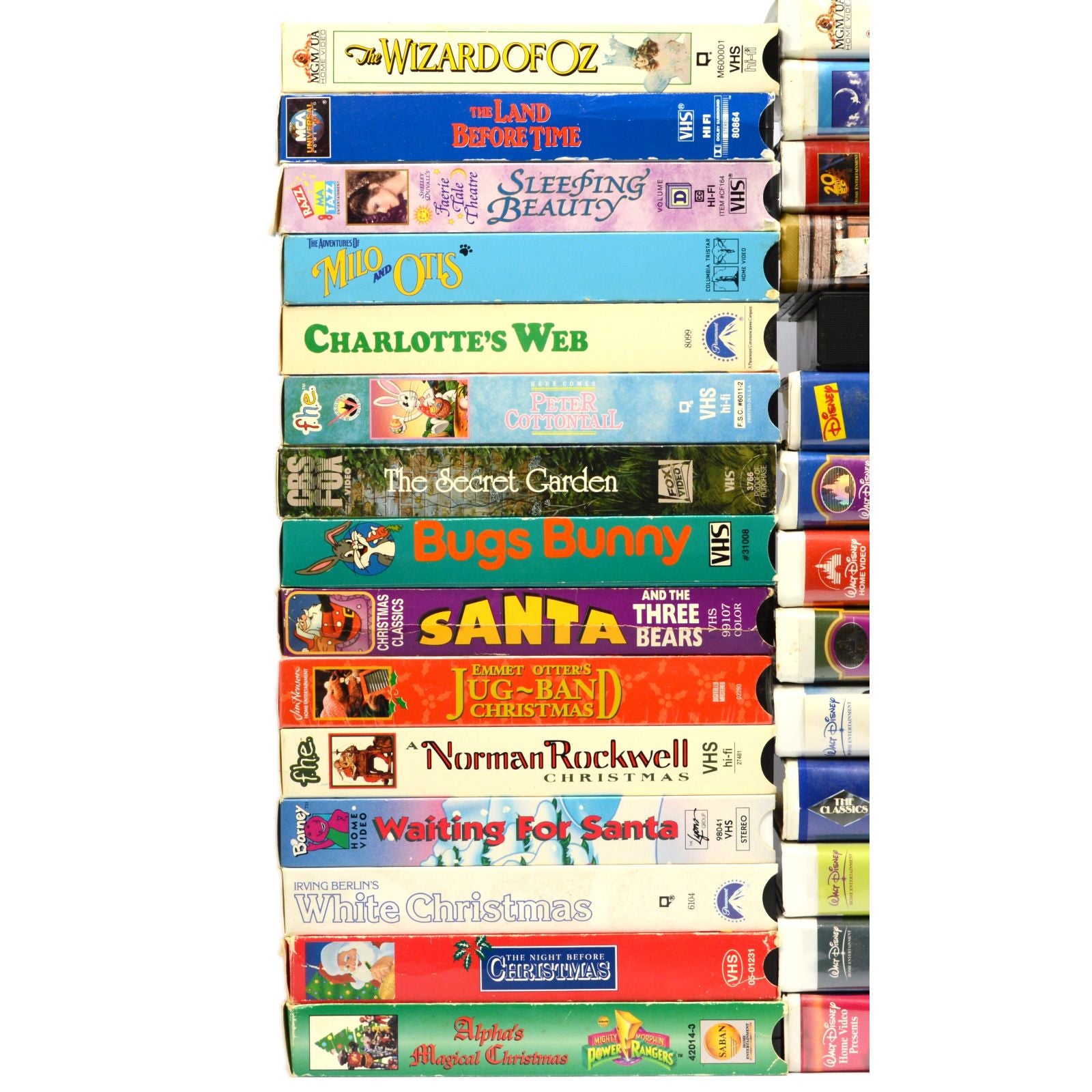 47 VHS Tapes Collection - Kids Movies & Shows Including Barney, Disney Classics & More - Perfect for Family Movie Nights & Nostalgic Entertainment