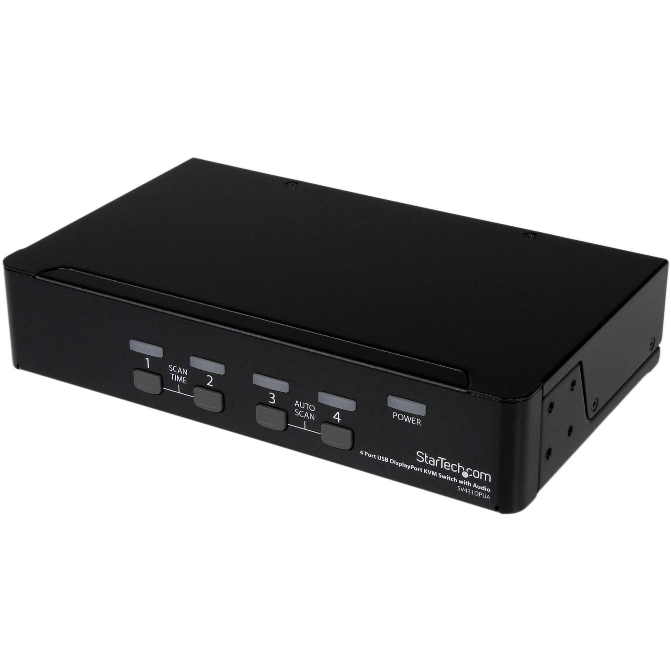StarTech.com 4 Port DisplayPort KVM Switch with Audio - USB, Keyboard, Video & Mouse Switcher for 2560x1600 Monitors (SV431DPUA) - Perfect for Multi-Computer Workstations, Gaming Setups & Office Environments