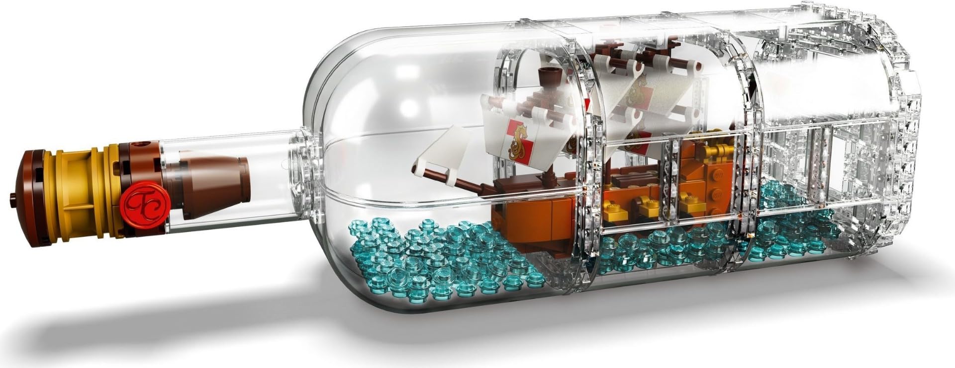 LEGO Ideas Ship in a Bottle 92177 - Expert Building Kit for Adults & Collectors - Perfect for Home Decor, Office Display & Gift Giving