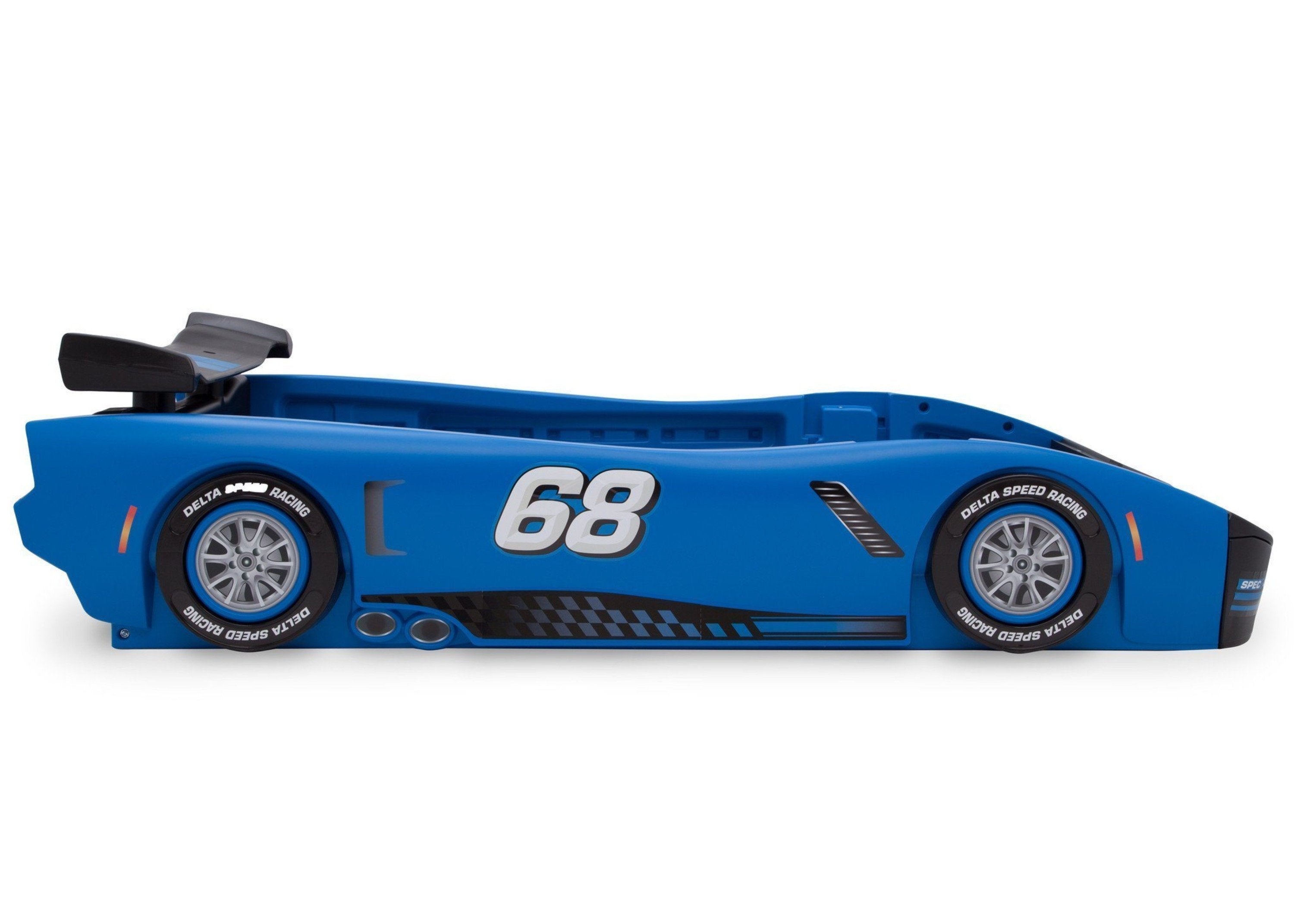 Turbo Race Car Twin Bed for Kids - High-Speed Design Themed Bedroom Furniture for Boys & Girls - Perfect for Racing Enthusiasts' Bedrooms and Playrooms