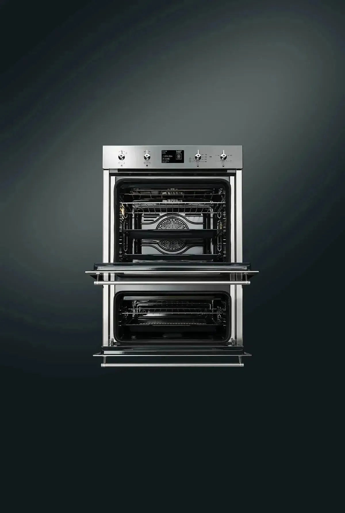 Smeg 60cm Classic Thermoseal Double Pyrolytic Oven in Stainless Steel - Professional Kitchen Appliance for Baking, Roasting & Self-Cleaning | Perfect for Home Chefs & Modern Kitchens