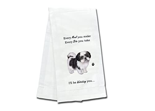 Black Shih Tzu Towel