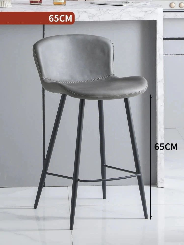 Ergonomic Bar Stools for Kitchen Island - Adjustable Height Counter Stools with Back Support - Perfect for Dining, Entertaining & Home Office Use