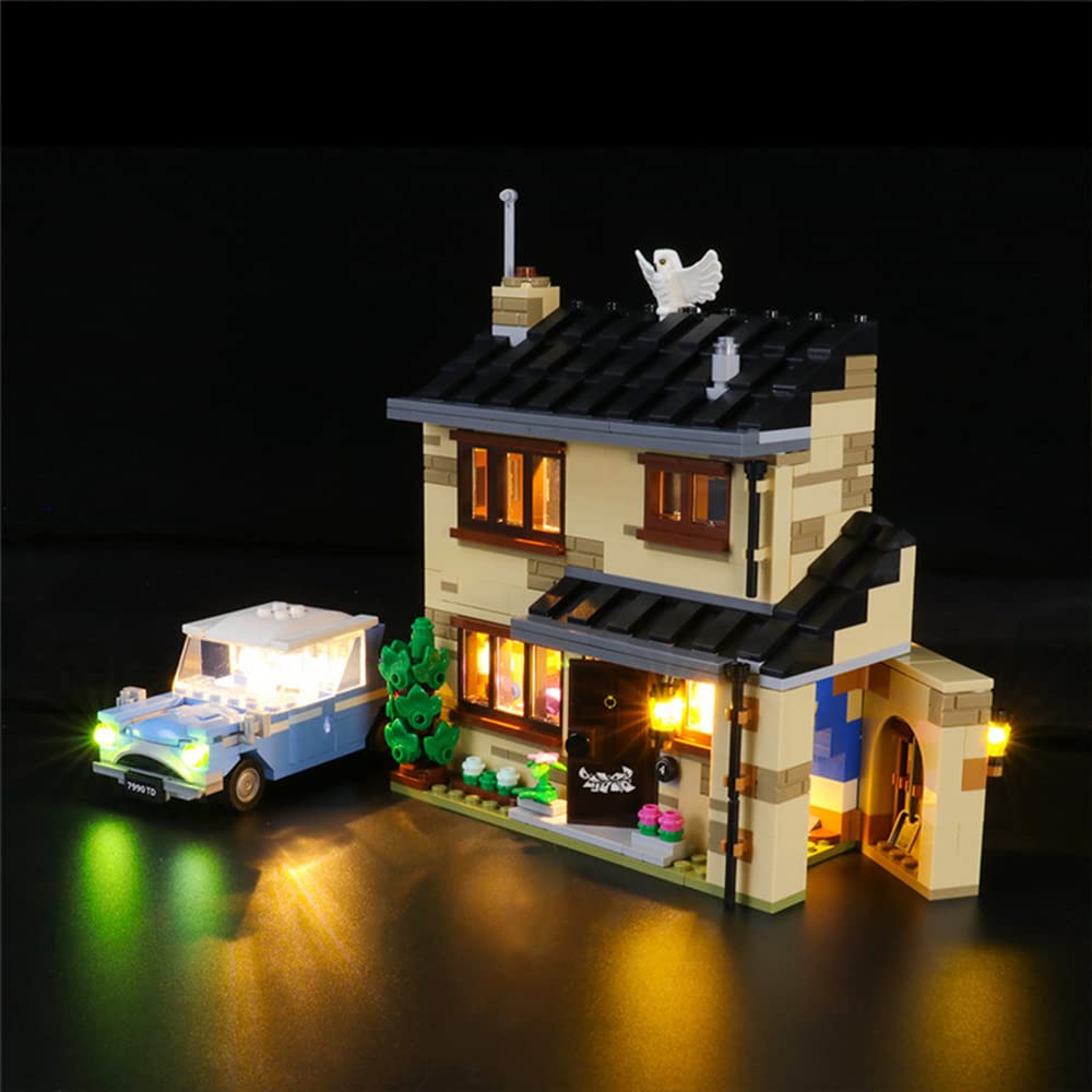 GEAMENT LED Light Kit for Lego Harry Potter 4 Privet Drive 75968 - Compatible with Harry Potter Building Blocks (Model Not Included) - Perfect for Room Decor, Gift Giving, and Display Enhancement
