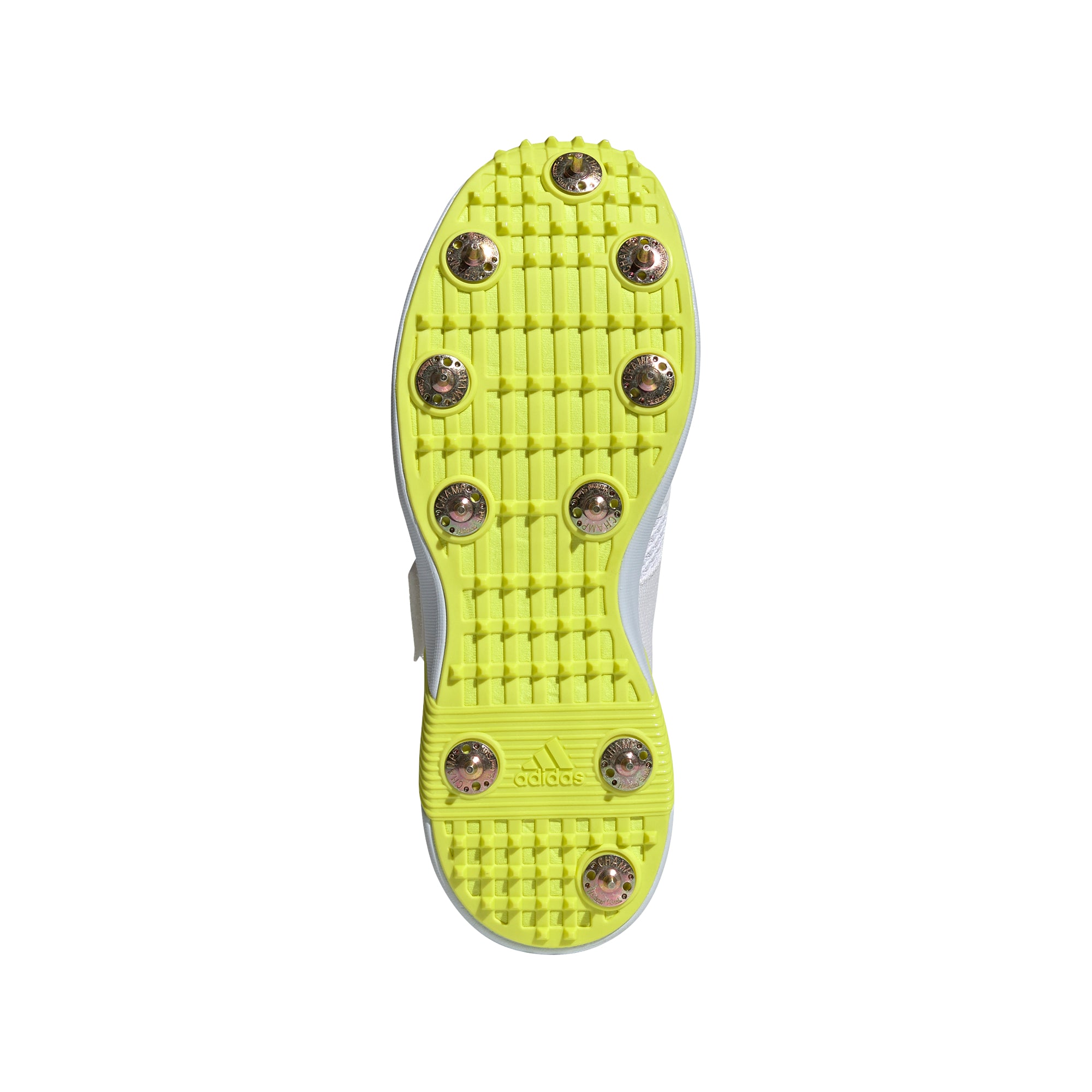 Adidas Adipower Vector Cricket Shoes - White & Yellow | Lightweight & Durable for Professional Cricket Matches & Training