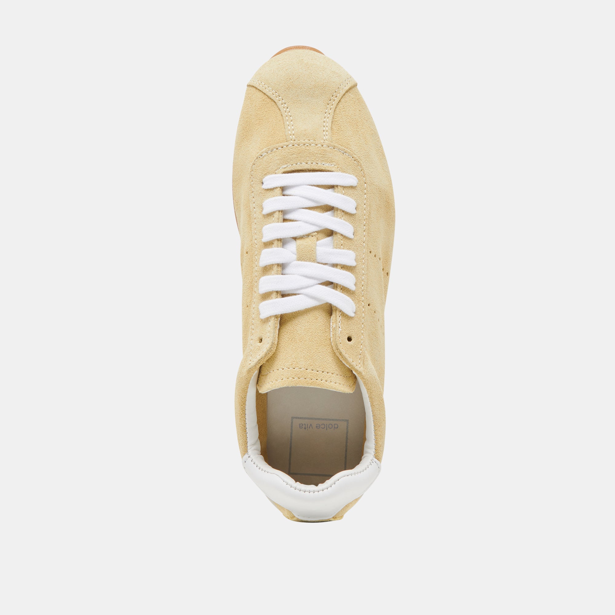 SERINA Women's Yellow Suede Sneakers - Comfortable Casual Walking Shoes for Everyday Wear, Workout & Outdoor Activities