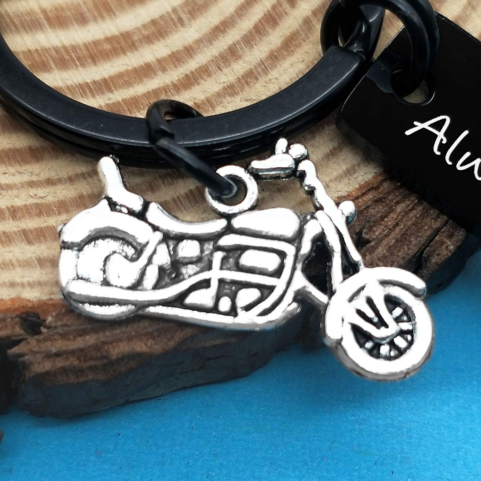 Ride Safe Keychain - Motorcycle Gift for Men, Biker Accessories for Husband, Boyfriend, Dad, Son - Perfect for Father's Day, Valentine's Day, Christmas & Birthday - Thoughtful Present for Safe Riders - Ideal for Motorcycle Enthusiasts & Daily Commuters