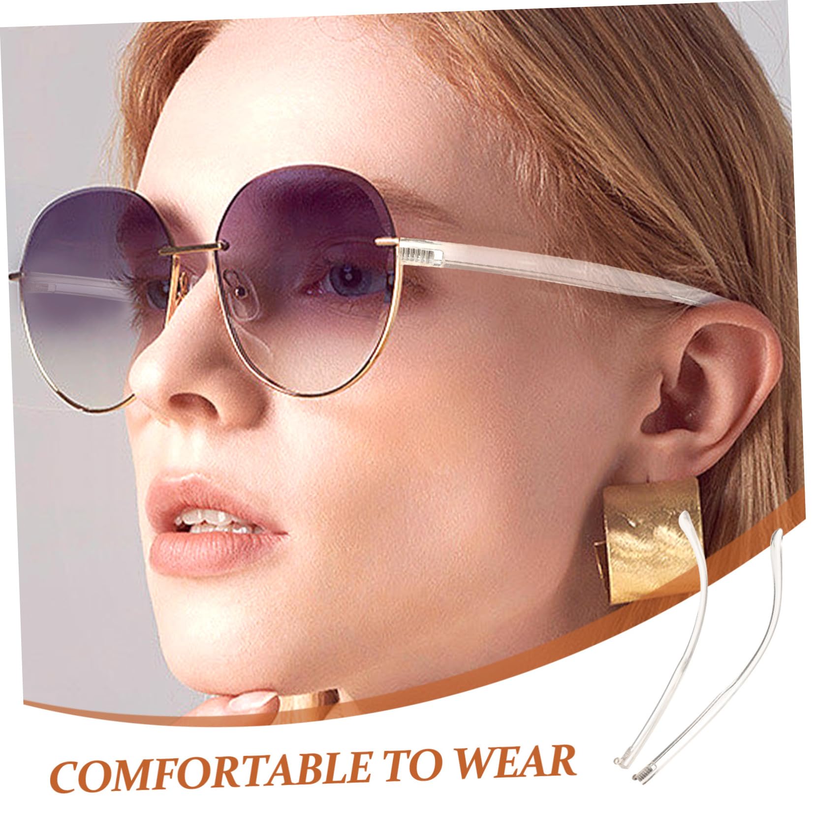 Gatuida 5 Pairs Universal Glasses Temple Tips - Eyeglass End Pieces Replacement Kit for Retro Frames & Sunglasses Repair - Perfect for Reading, Driving, and Daily Wear