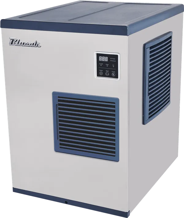 Blue Air BLMI 300A Commercial Ice Maker - 300 lb Daily Production, 24-Hour Operation, Stainless Steel Crescent Ice Machine (115V) for Restaurants, Bars, and Catering Services