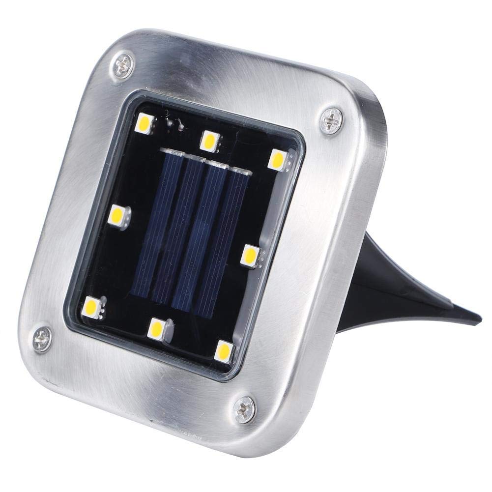 Yosoo 4 Pack Solar Ground Lights - 8 LED Waterproof Buried Solar Lights for Outdoor Pathway, Garden, Backyard, Park | Weatherproof Landscape Lighting for Walkways, Driveways & Decorative Illumination