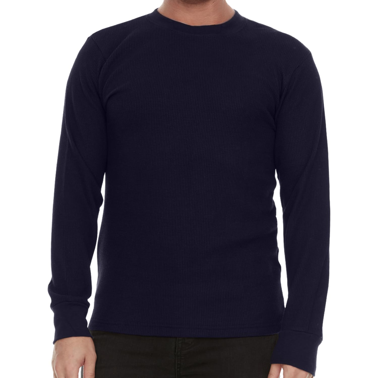 JMR Men's Heavyweight Long Sleeve Waffle Thermal Shirt - Crew Neck Thermal Underwear for Cold Weather - Available in Multiple Colors & Sizes - Ideal for Winter Layering, Outdoor Work & Camping