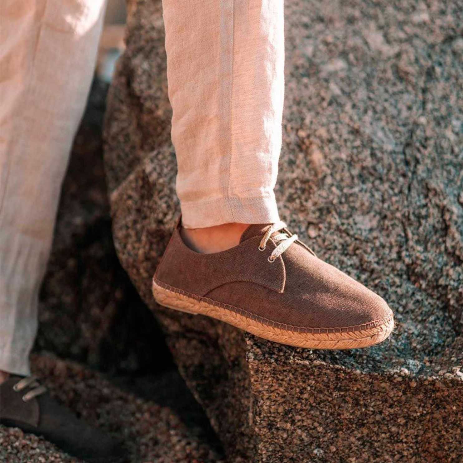 Men's Basic Canvas Espadrilles - Comfortable Slip-On Summer Shoes for Casual Wear, Beach & Outdoor Activities