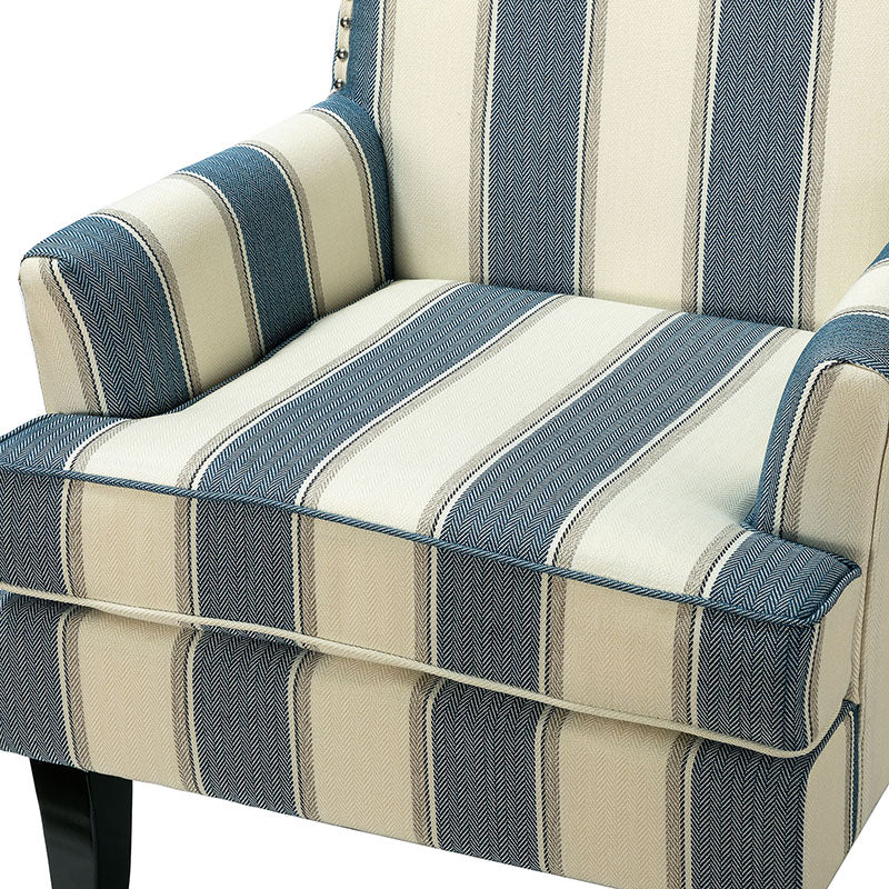 Bradley Armchair - Modern Accent Chair for Living Room, Bedroom & Office - Comfortable Upholstered Lounge Chair with Sturdy Wooden Legs - Perfect for Relaxing, Reading & Decorating Your Home