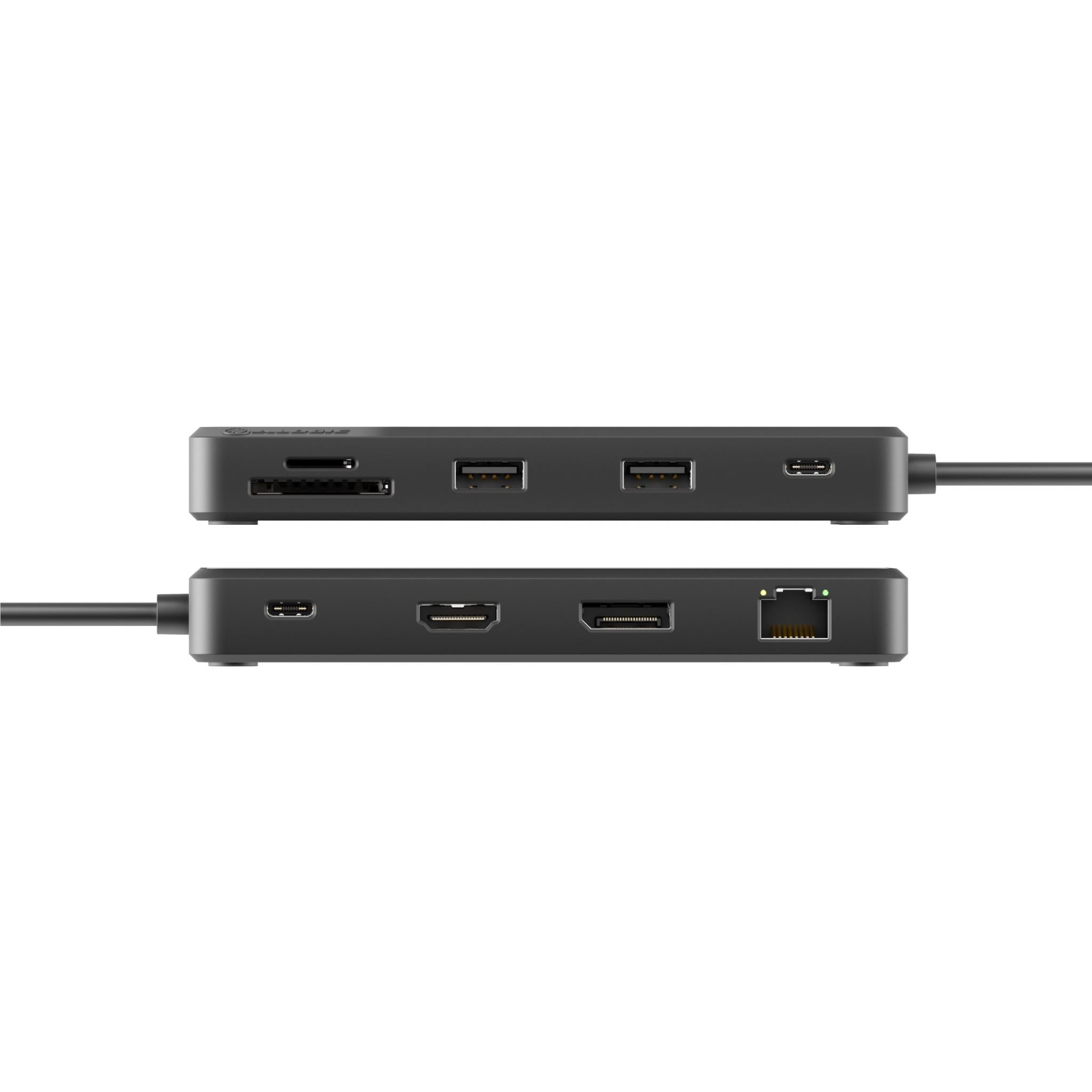 Alogic Fusion Pro AXIS USB C 8-in-1 Dual Display Docking Station for MacBook & Windows Laptops - 4K HDMI, Ethernet, USB Ports - Perfect for Home Office & Remote Work Setup