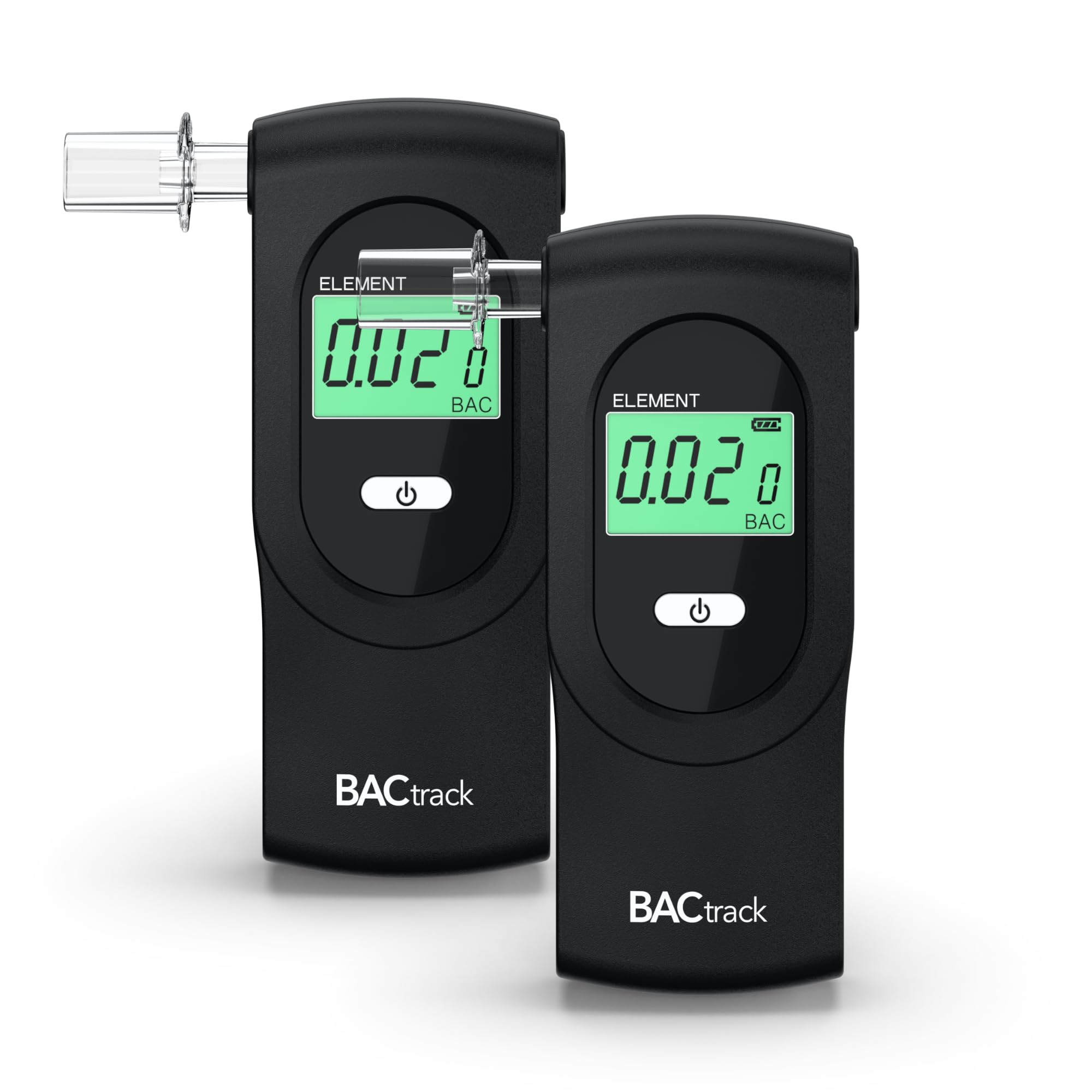 BACtrack Element Breathalyzer (2 Pack) - Professional Alcohol Tester with DOT & NHTSA Certification | High Accuracy Portable Breath Analyzer for Personal, Workplace & Law Enforcement Use | Ideal for Parties, Safety Checks & Responsible Drinking