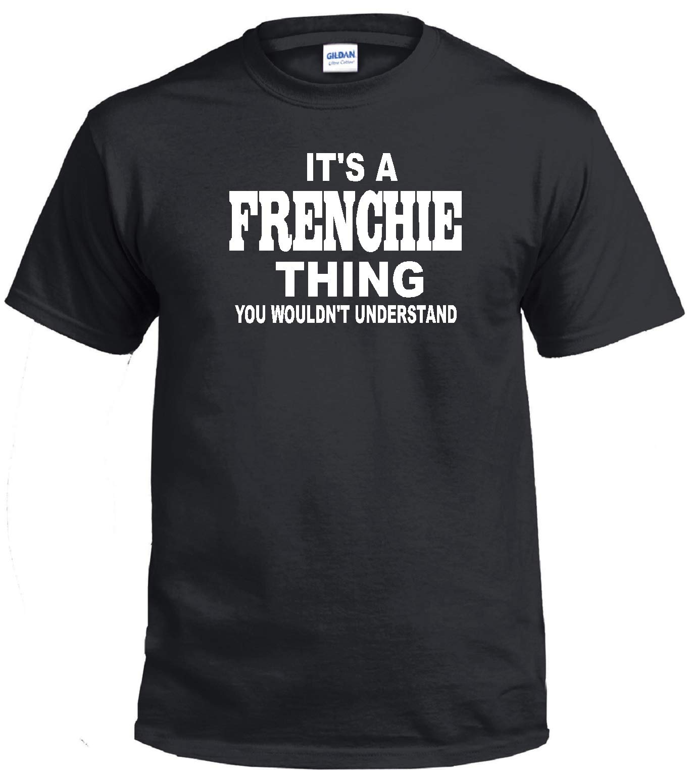STUFF WITH ATTITUDE Frenchie Thing Black Graphic T-Shirt for Men & Women | Funny Dog Lover Tee | Casual Wear & Gift Idea for Pet Owners