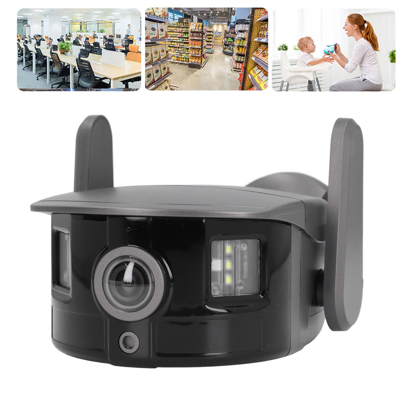 Tangxi 3MP Outdoor Security Camera - 1080P HD WiFi Smart Home Surveillance with 360° Fisheye Lens, AI Motion Detection & Night Vision - Ideal for Home, Office, and Business Security Monitoring