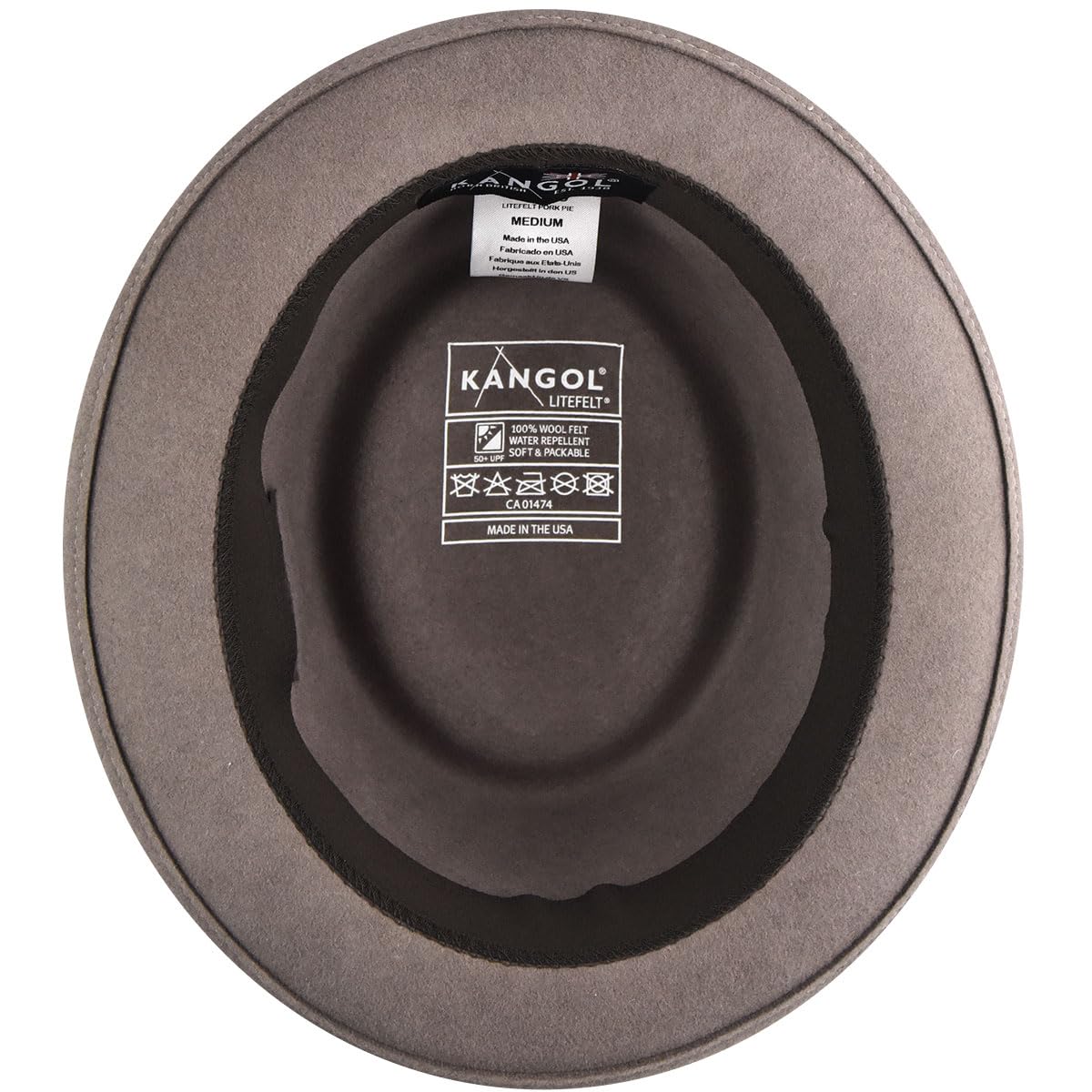 Kangol Litefelt® Pork Pie Hat - Forrester/M | Classic Wool Fedora for Men & Women | Perfect for Outdoor Activities, Travel & Fashion