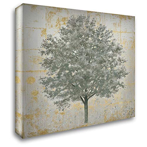 20x20 Gallery Wrapped Stretched Canvas Art Print - Neutrality Silver by James Wiens | Modern Abstract Wall Decor for Living Room, Bedroom & Office