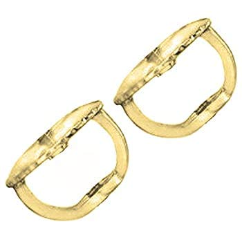 14K Gold Hypoallergenic Replacement Earring Backs - Screw & Friction Back Set (1 Pair, Multiple Metal Colors) | Secure Earrings for Sensitive Ears & Everyday Wear