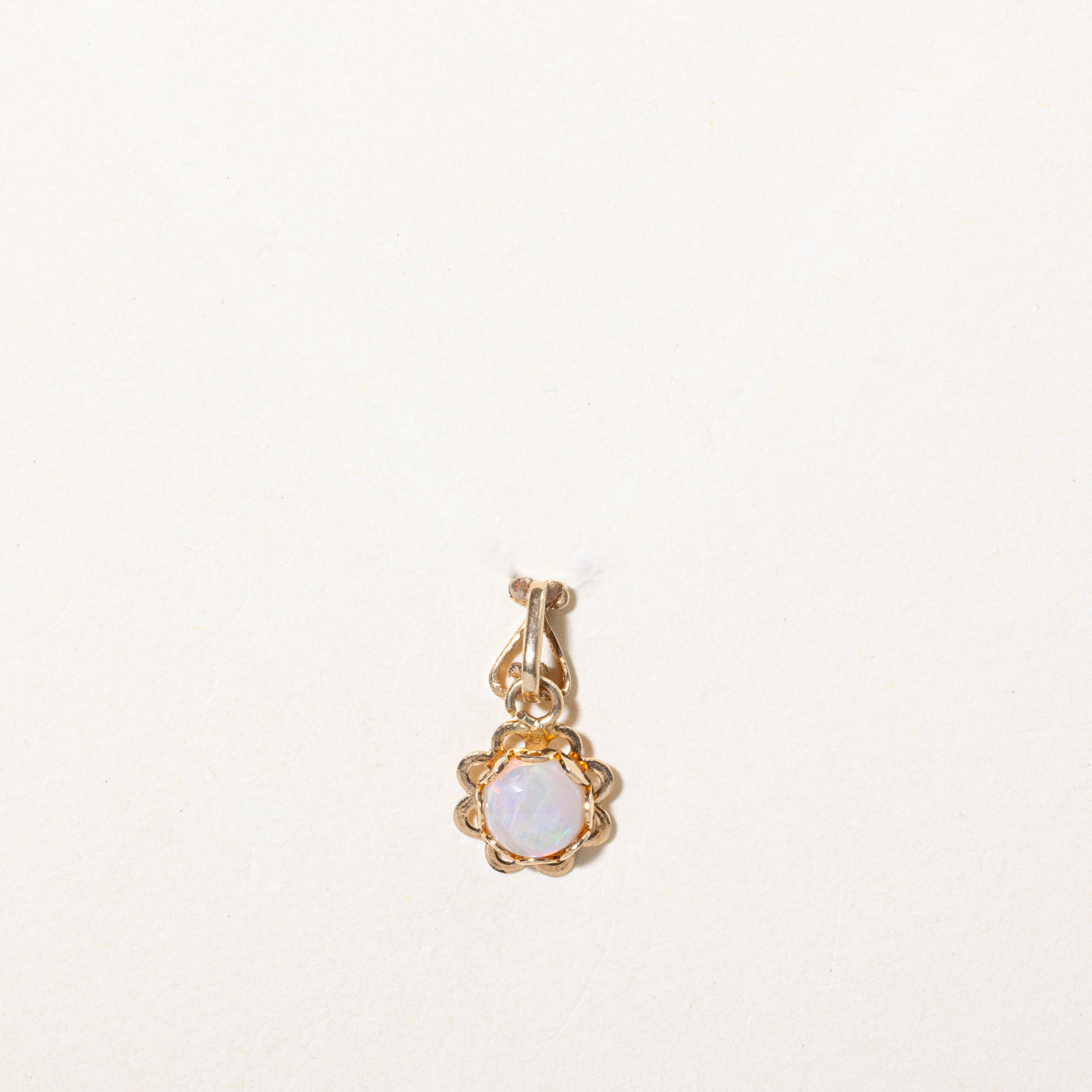 10K Gold Opal Pendant Necklace | 0.36 Carat Natural Opal Gemstone | Elegant Jewelry Gift for Women | Perfect for Birthday, Anniversary & Special Occasions