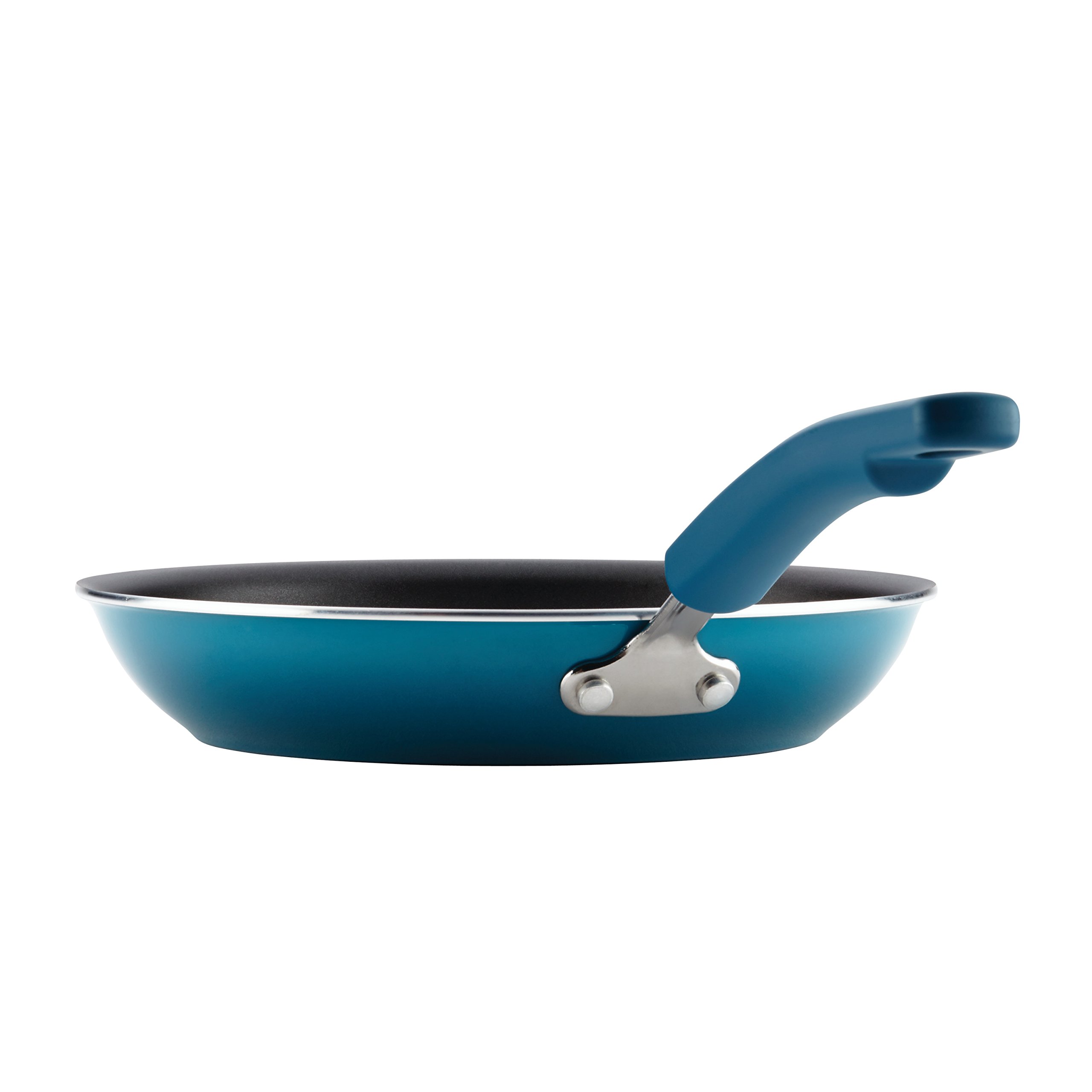 Rachael Ray Brights Nonstick Cookware Set - 10-Piece Pots and Pans in Marine Blue | Durable Kitchen Essentials for Baking, Frying & Everyday Cooking
