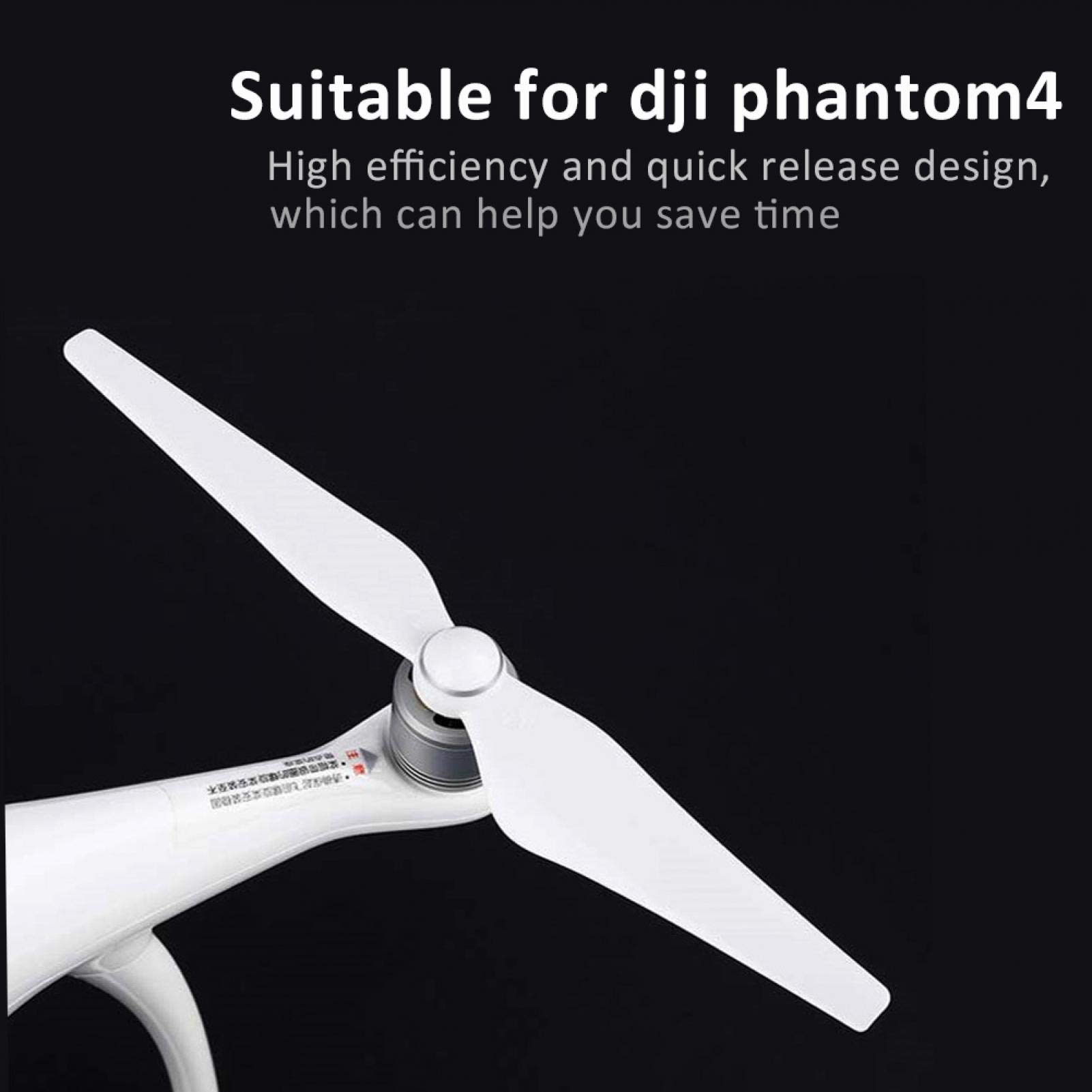 2 Pairs Drone Propeller Blades - Replacement Quadcopter Propellers for DJI, Syma, Holy Stone - Compatible with Aerial Photography & FPV Racing Drones