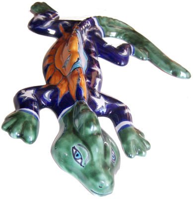 Eclipse Garden Ceramic Lizard Statue - Handmade Outdoor Decor for Patio, Garden & Home - Perfect for Reptile Lovers & Unique Gift Ideas