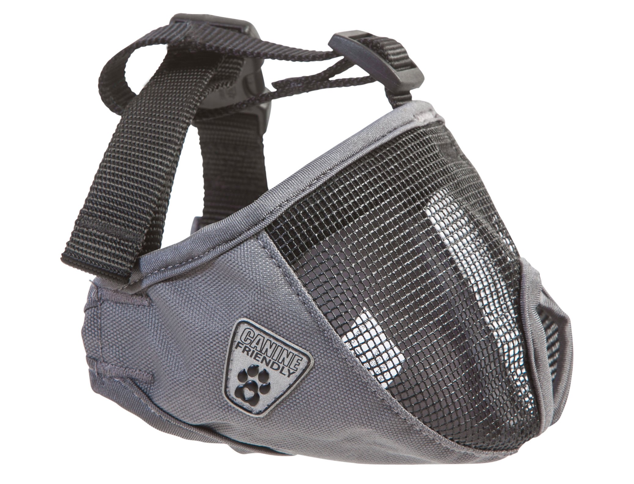 Short Snout Dog Muzzle for Small Dogs - Breathable & Adjustable Charcoal Mesh Mask | Perfect for Grooming, Vet Visits & Training