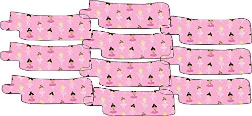 Ballerina Theme Nasogastric/Oxygen Tube Adhesive Tape - 10 Pack (Left Side) | Secure Medical Tapes for NG & Oxygen Tubes | Ideal for Pediatric Patients & Hospital Use