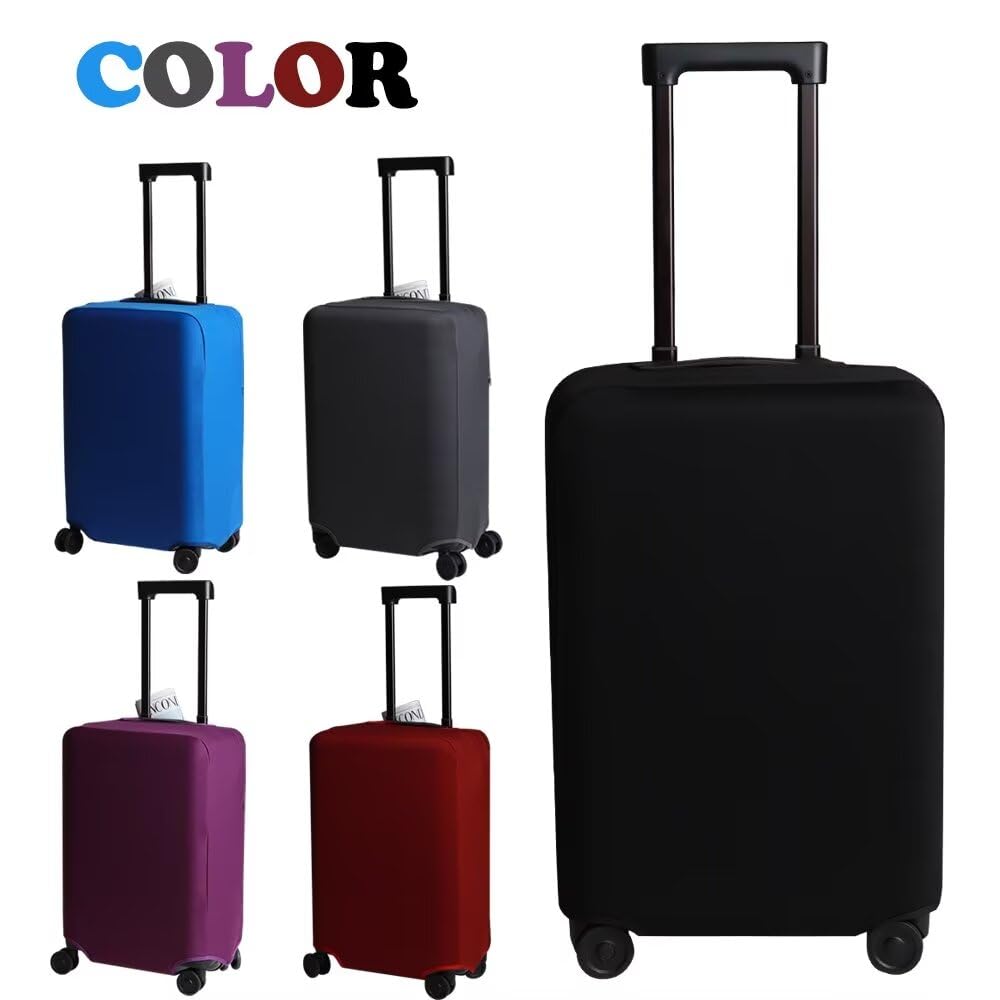 Durable 20 Inch Suitcase Cover with Large Pocket - Luggage Protector for Stress-Free Travel | Fits 19-20 Inch Bags | Perfect for Airplane, Business Trips & Vacation Packing