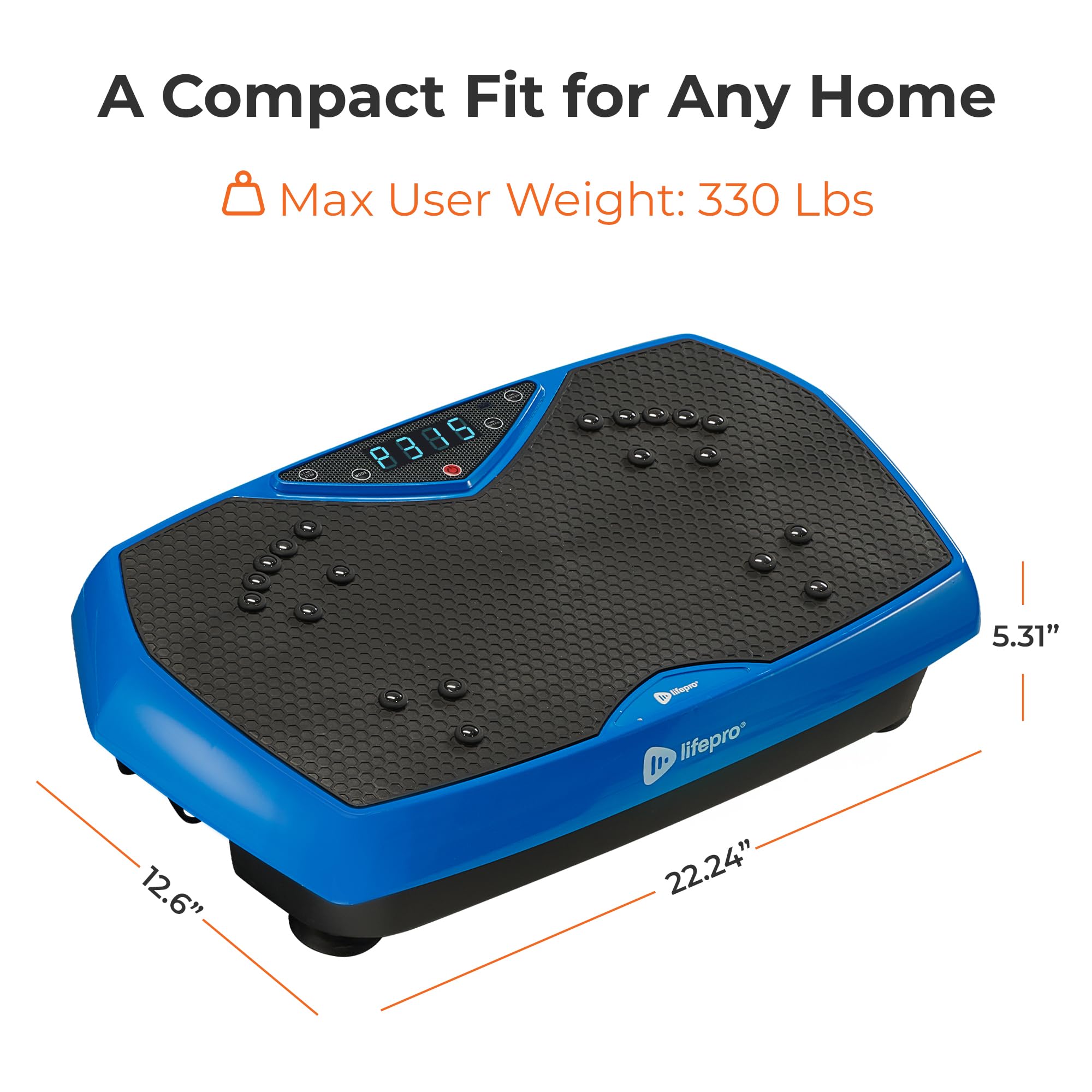 Lifepro Vibration Plate Exercise Machine with Magnetic Acupoints - Full Body Vibration Platform for Weight Loss, Muscle Toning & Lymphatic Drainage - Portable Home Gym Equipment for Beginners, Recovery & Fitness - Perfect for Home Workouts, Physical Therapy & Relaxation