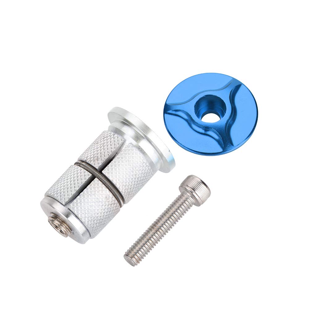 VGEBY1 Aluminum Alloy Bike Stem Headset - 1/1.25 Inch Cycling Headset Top Cap Expander for Road & Mountain Bikes | Perfect for Bike Maintenance & Upgrades