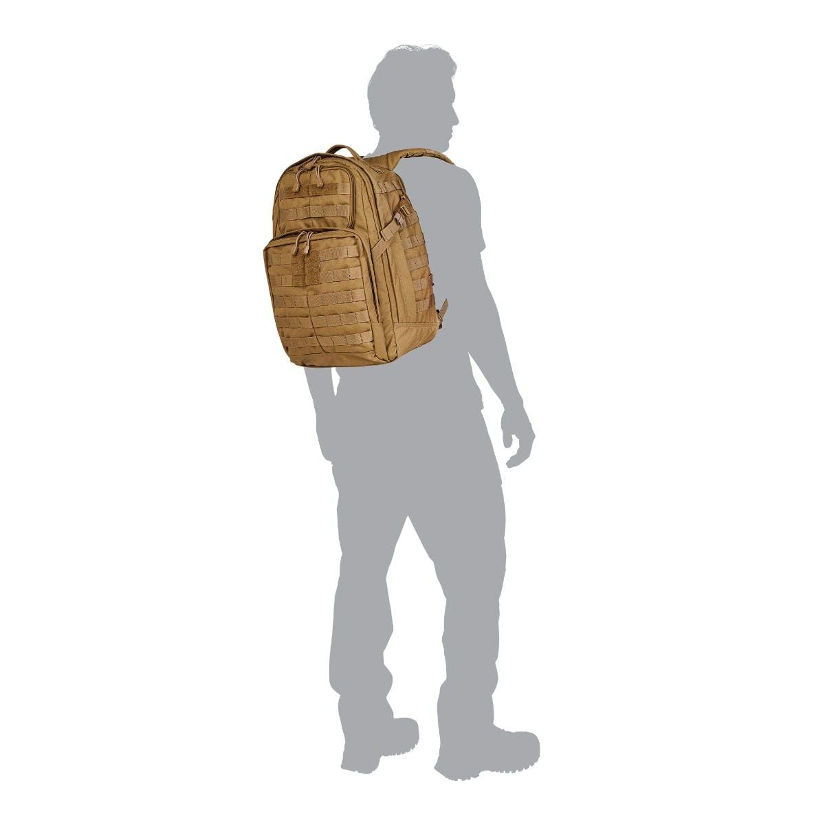 5.11 Tactical RUSH 24 2.0 Military Backpack - 37L Molle Survival Pack with Laptop Compartment (Style 56563ABR/56564ABR) - Perfect for Hiking, Camping & Everyday Carry