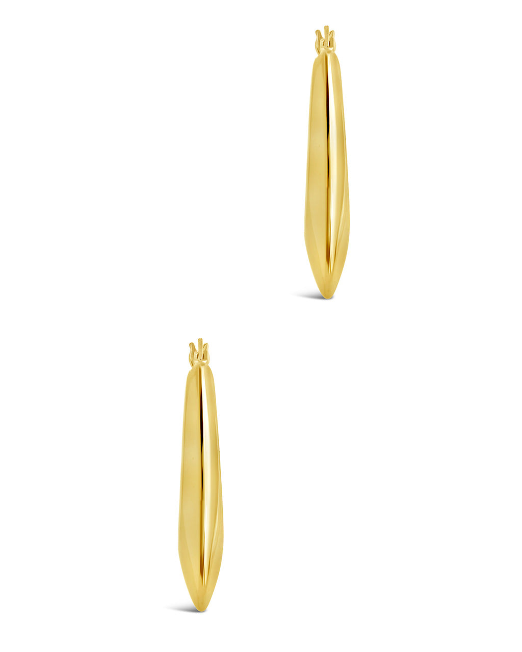 Indy Elongated Hoop Earrings - Trendy Gold Dangle Earrings for Women, Lightweight & Hypoallergenic | Perfect for Everyday Wear, Parties & Special Occasions