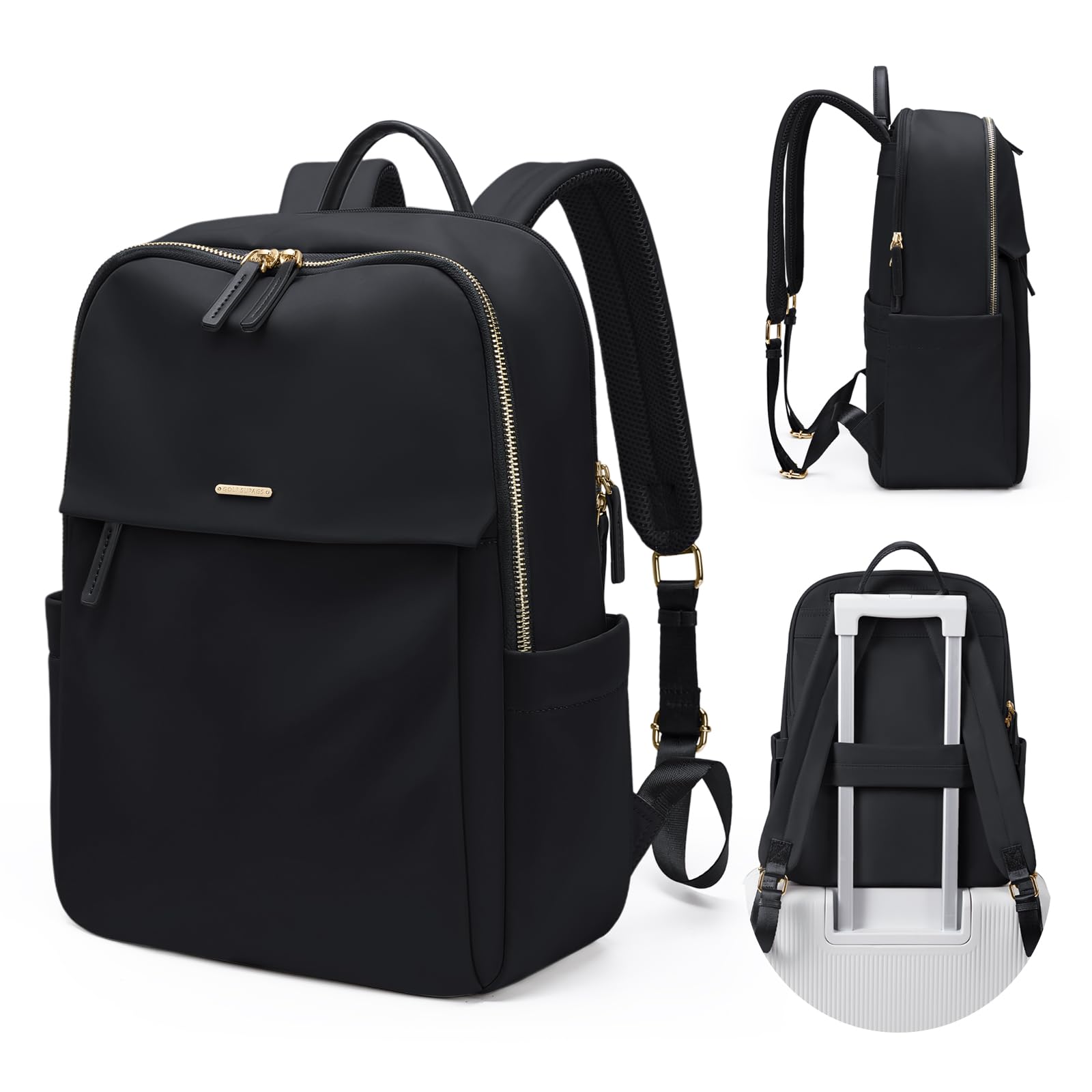 GOLF SUPAGS Women's Laptop Backpack with Separate 15.6 Inch Laptop Compartment - Stylish Work Travel Backpack for College, Office & Daily Use | Perfect for Commuting, Business Trips & Campus Life