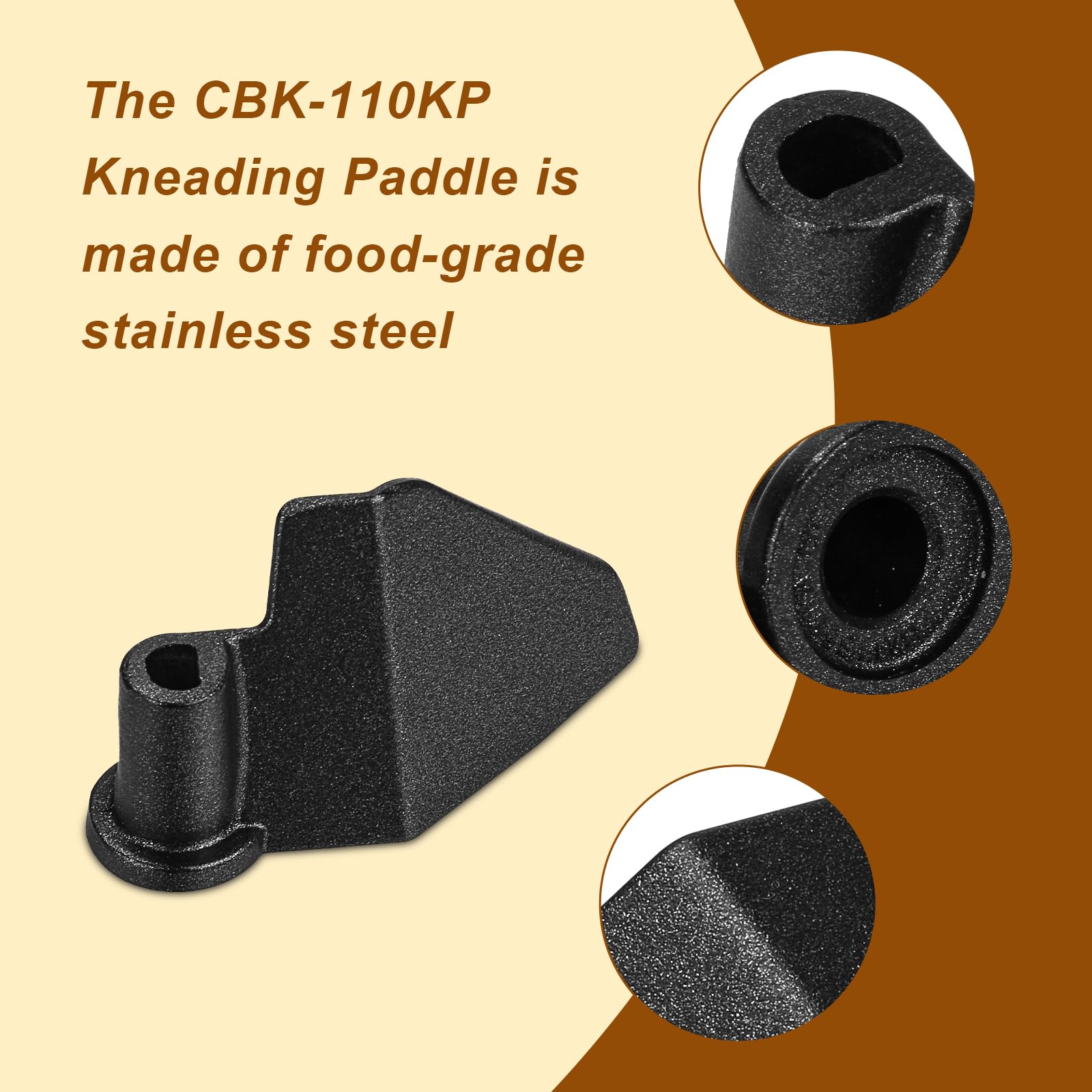 Original Title: CBK-110KP Kneading Paddle Bread Maker Parts Compatible with Cuisinart Bread Maker Machine Fits Models CBK-110 CBK-110P1 Compact Bread Maker (2 Pack)   Optimized Title: Cuisinart CBK-110KP Kneading Paddle Replacement Parts (2 Pack) - Compatible with CBK-110 & CBK-110P1 Bread Makers - Perfect for Homemade Bread, Dough, and Pizza - Durable & Easy to Clean