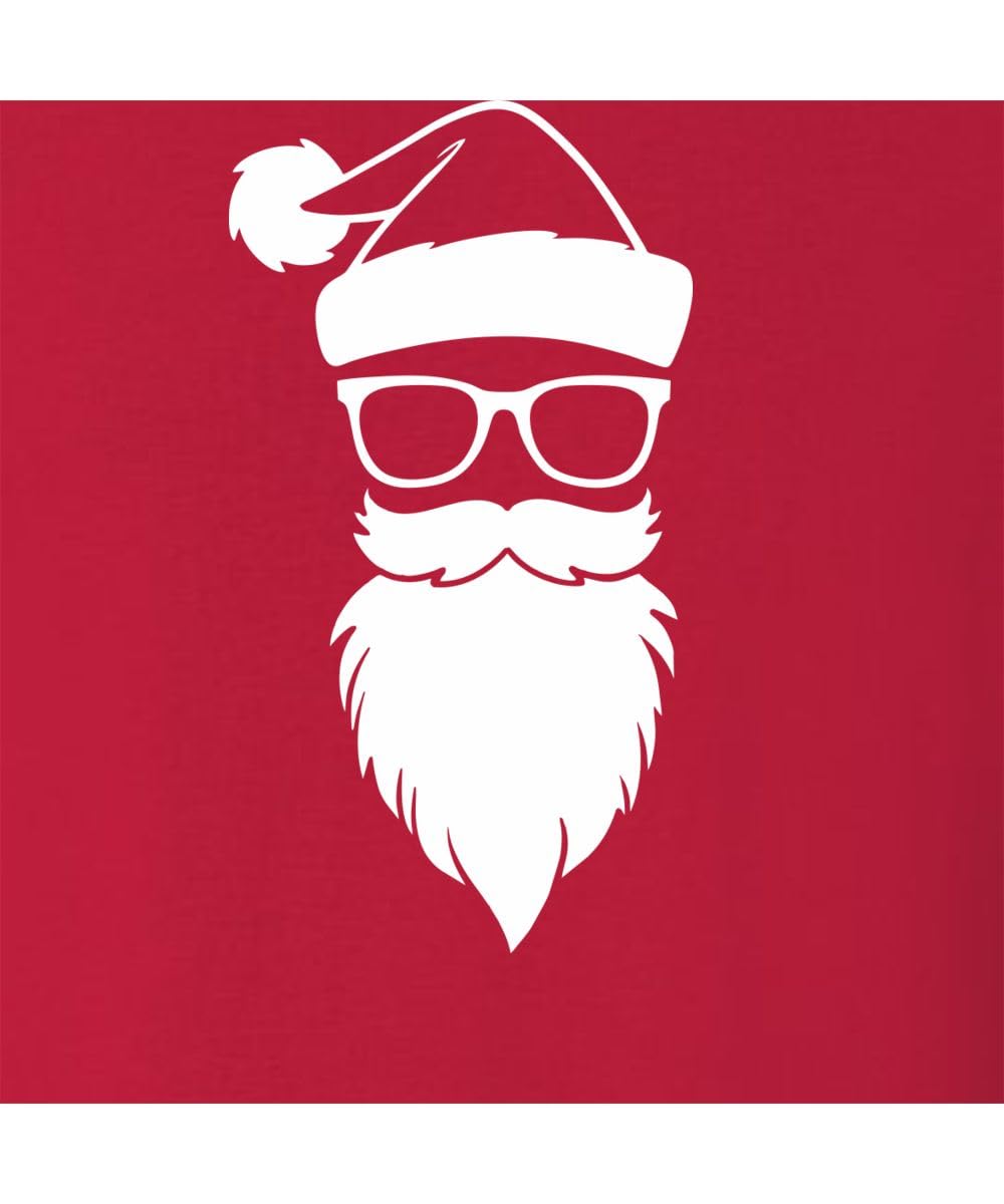 Trendy Hipster Santa with Sunglasses Sweatshirt Hoodie for Men & Women - Perfect for Christmas Parties & Festive Outfits