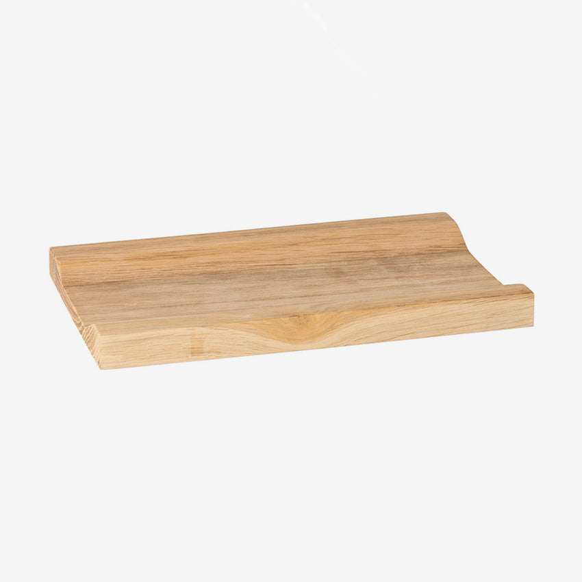 Costa Nova Coastland Oak Wood Cutting Board with Handle - Durable Wooden Serving Tray for Charcuterie, Cheese & Entertaining - Perfect for Kitchen, Dining & Party Use