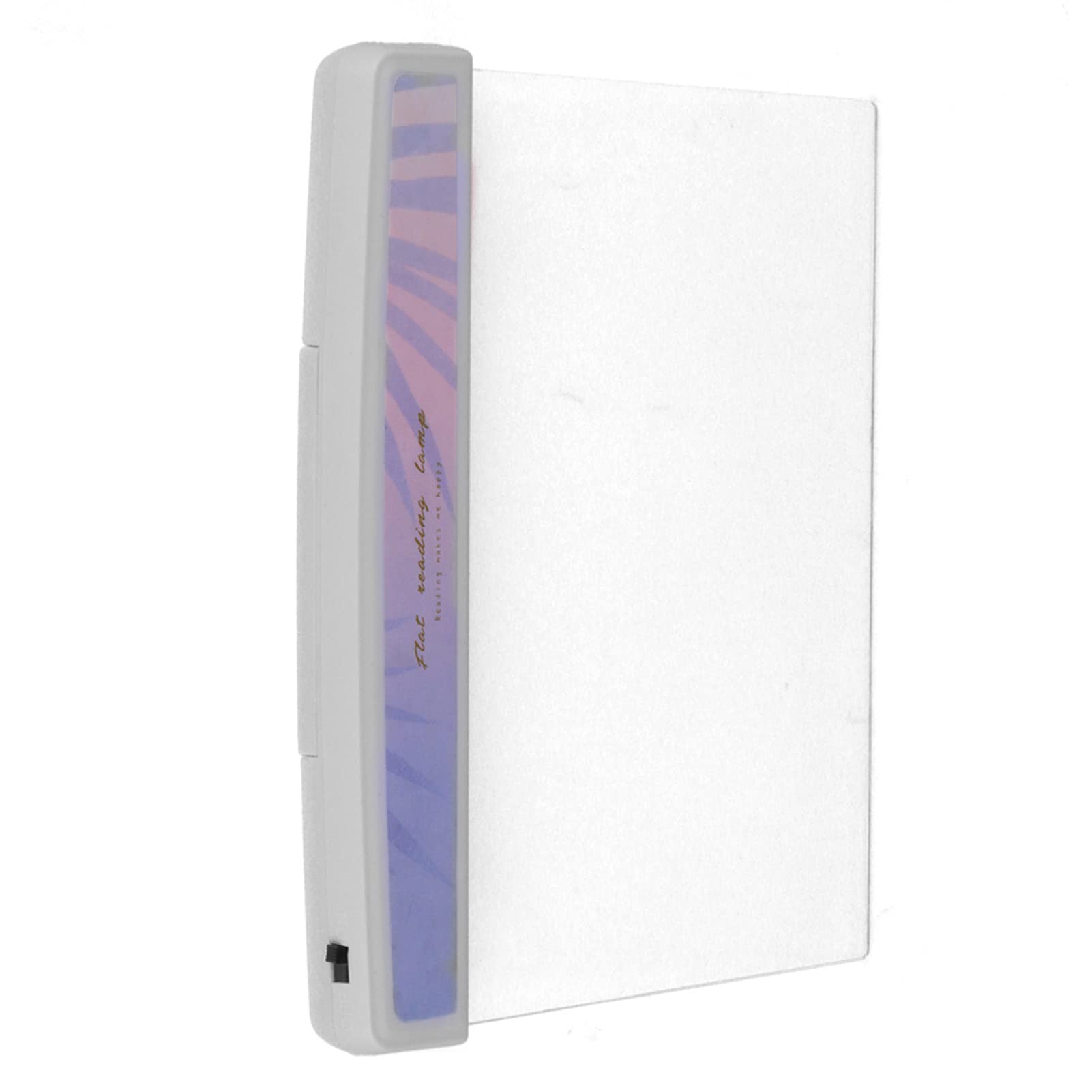 Horoper Flat LED Reading Light - Portable Bookmark Book Light with Leaf Pattern, Eye-Friendly for Students, No Battery Needed (4-Section) - Perfect for Night Reading, Studying, and Bedtime Use