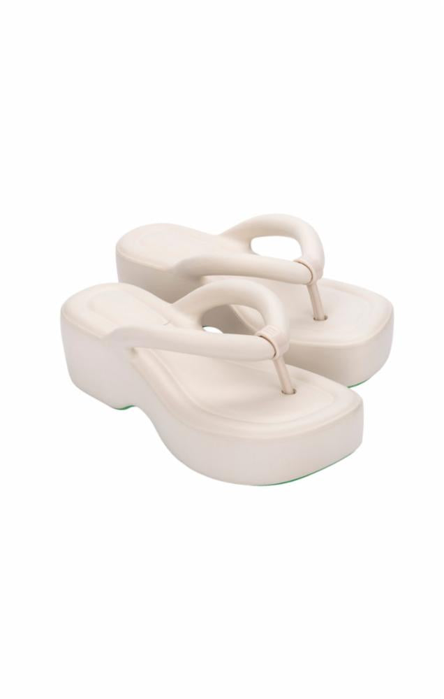 Melissa Women's 33772 White M Leather Sandals - Comfortable & Stylish Summer Shoes for Beach, Vacation & Casual Outings