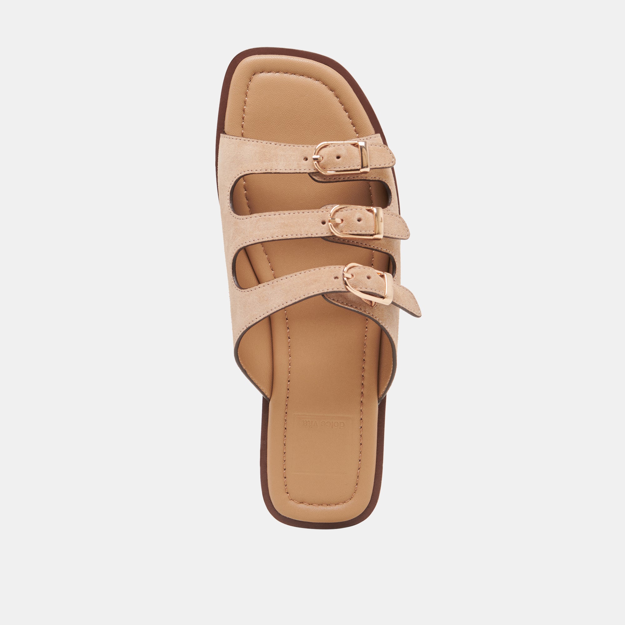 FIN Sandals for Women - Soft Tan Suede Comfortable Beach Flip Flops - Perfect for Summer, Vacation, and Poolside Relaxation