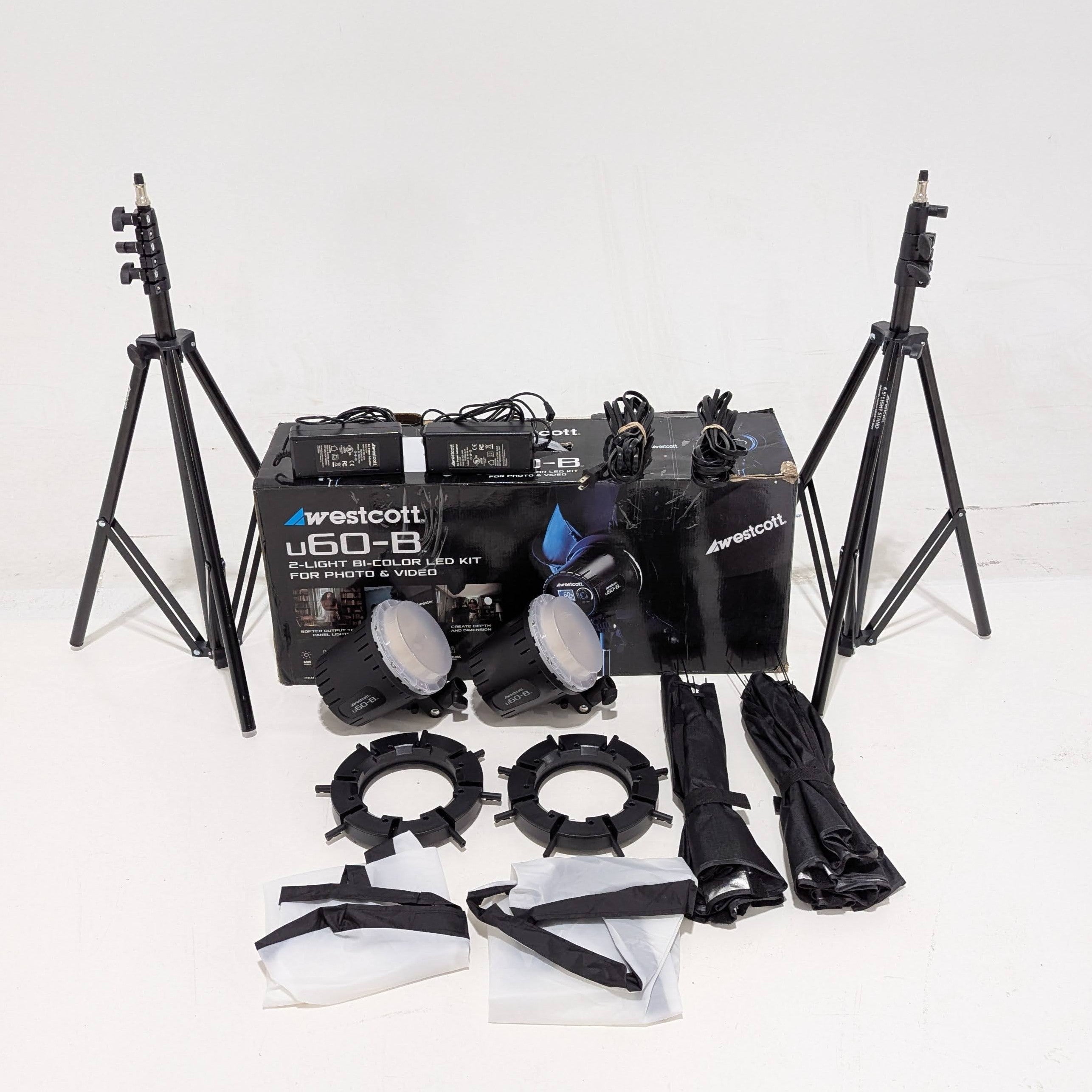 OPEN BOX FAIR - Westcott U60 B Bi-Color LED Monolight 2-Light Kit with 22